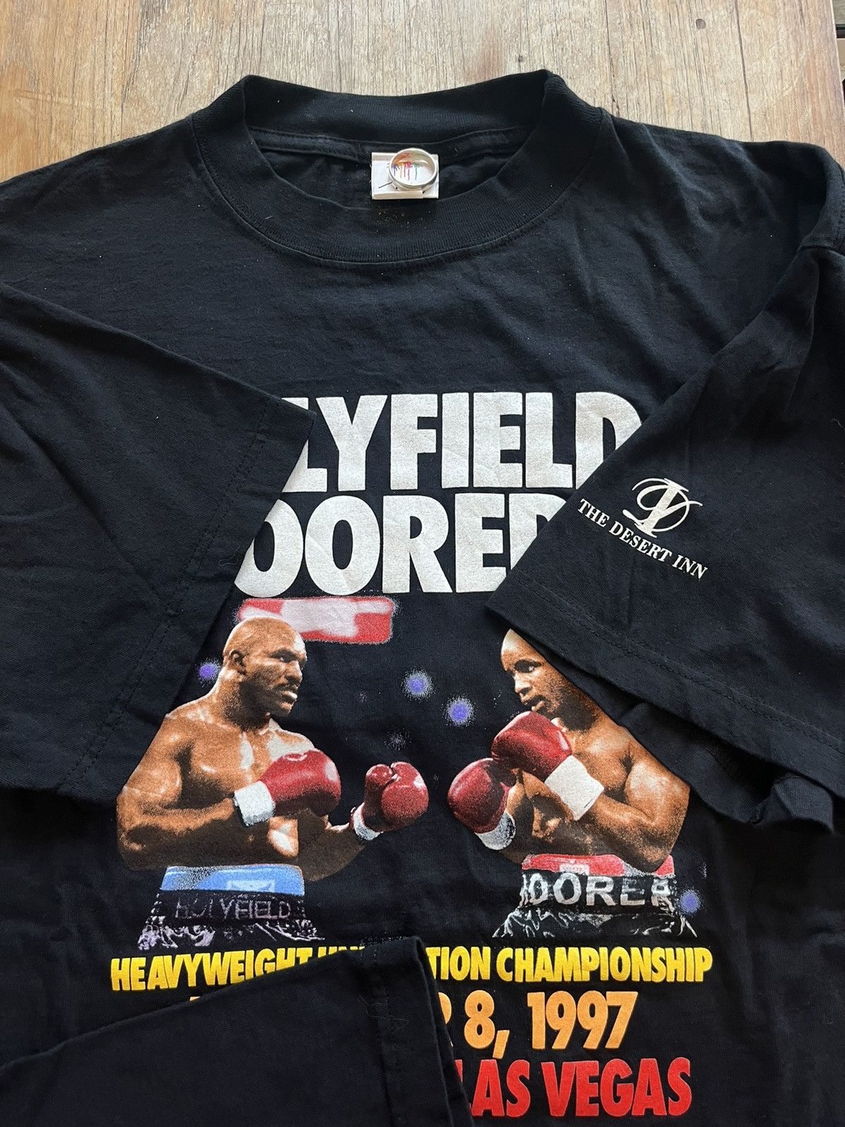 Vintage Vintage HOLYFIELD-MOORER I I promo flight Heavyweights 8/97 Size US XL / EU 56 / 4 - 6 Thumbnail