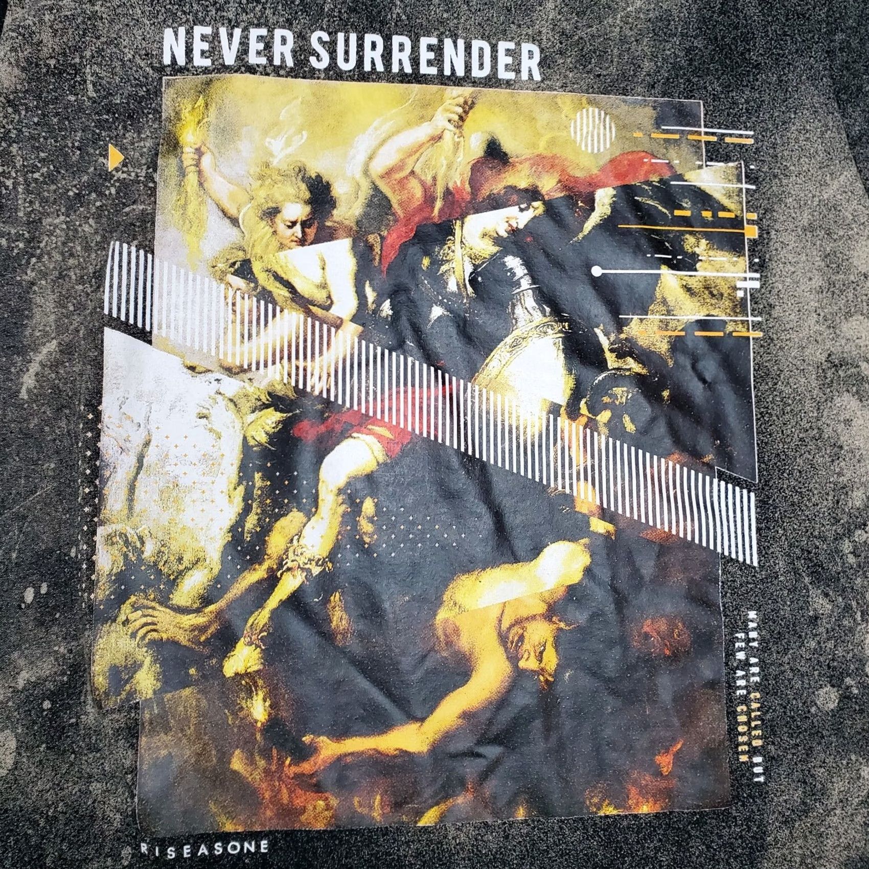 Yeezy Yeezy Shirt Mens Black Bleach Wash Kanye Crewneck Rise As 1ne Never Surrender Size US L / EU 52-54 / 3 - 3 Thumbnail