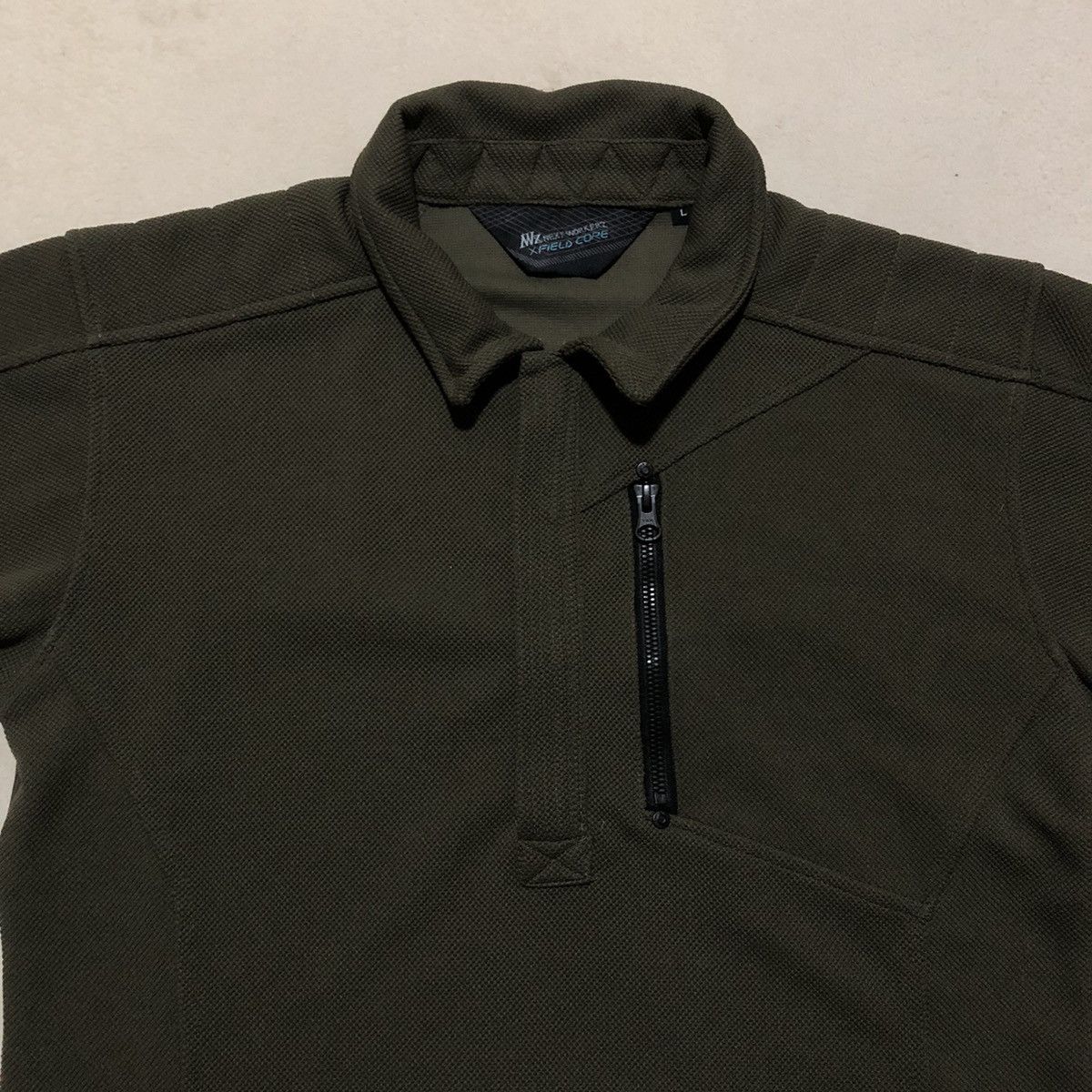 Japanese Brand Japanese Brand Fieldcore Collared Half Zipper Pocket Tee Size US S / EU 44-46 / 1 - 5 Thumbnail