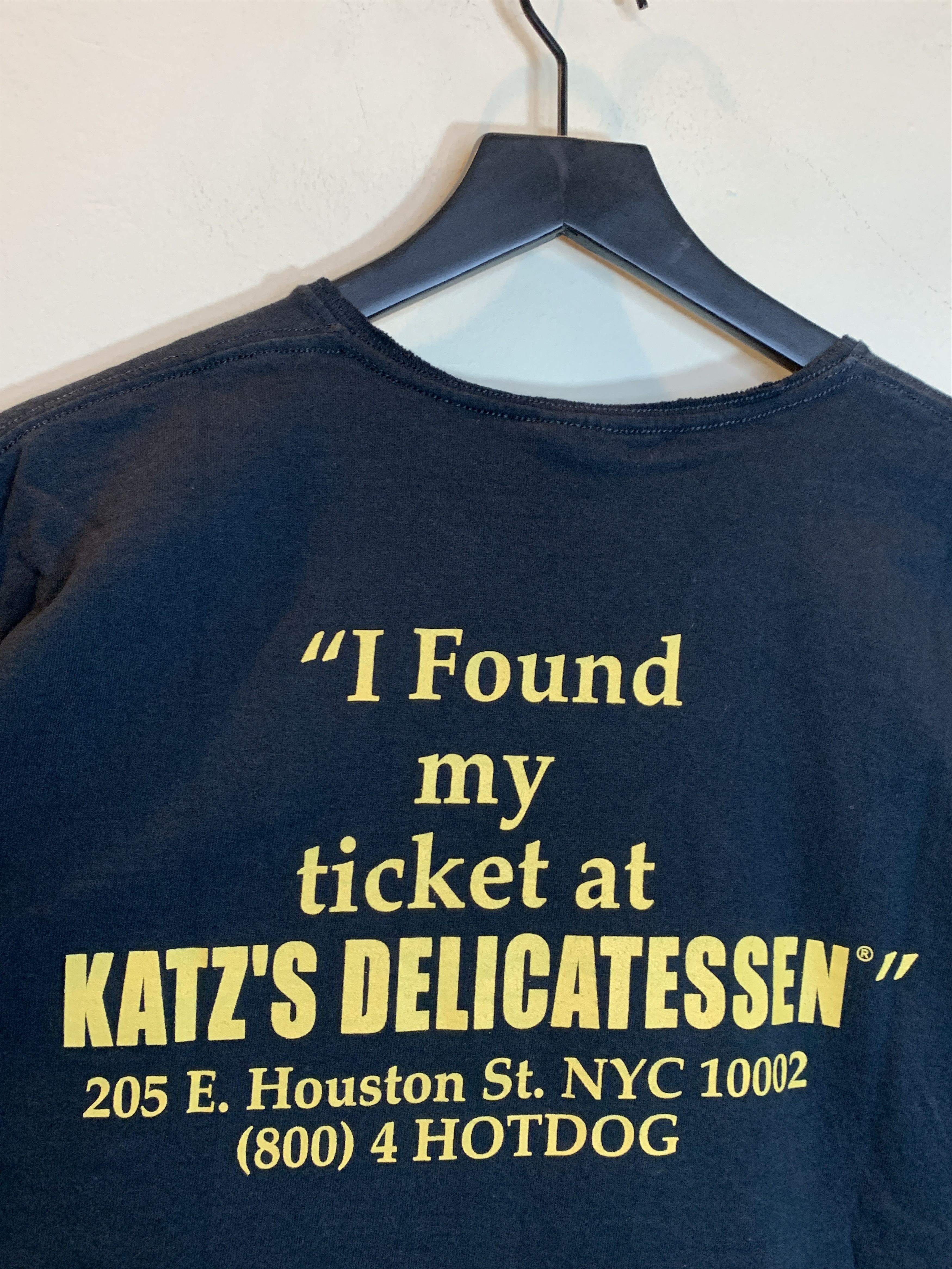 Vintage RARE Vintage 90s Katz’s Deli Art NYC Brisket Pastrami Shirt Size US M / EU 48-50 / 2 - 4 Thumbnail