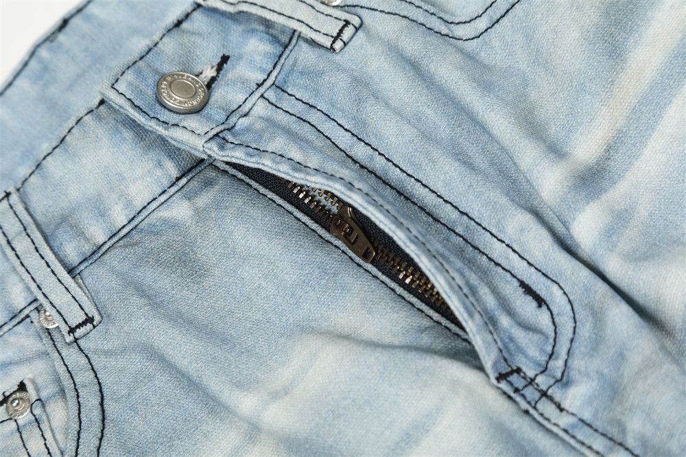 Jean Men's American-style distressed casual denim jeans Size US 32 / EU 48 - 4 Thumbnail