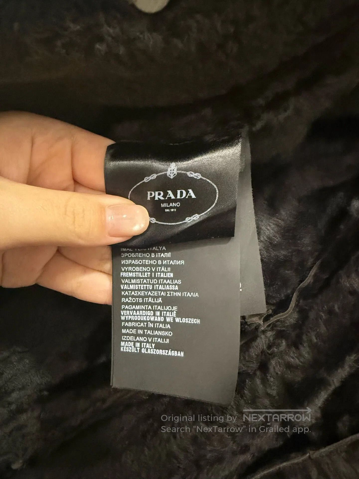 Prada Prada Long Fur-Lined Coat. Size US XXS / EU 40 - 4 Thumbnail