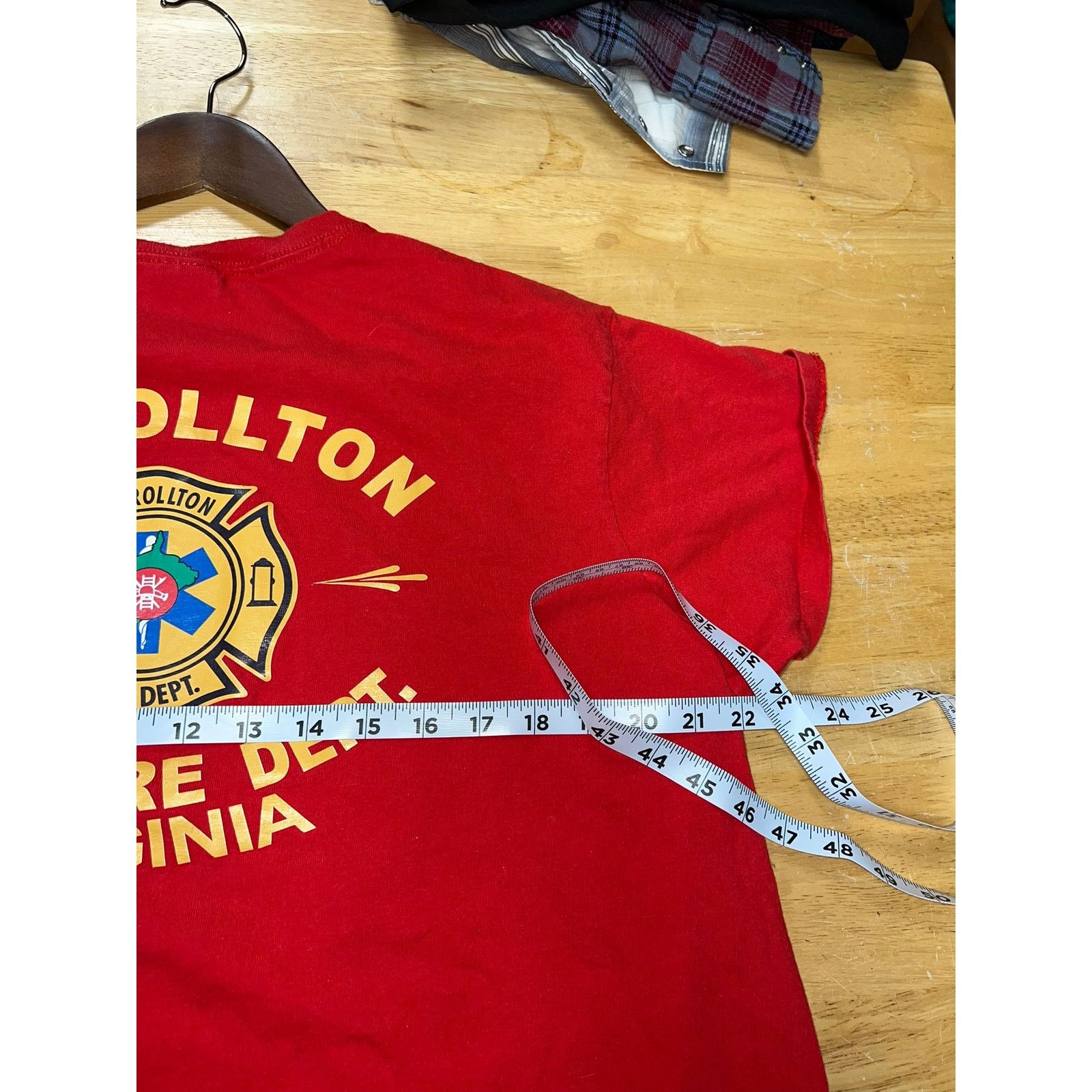 Gildan Womens Fire Fighter Shirt Carrollton Virginia Firefighter XL Size XL / US 12-14 / IT 48-50 - 7 Thumbnail