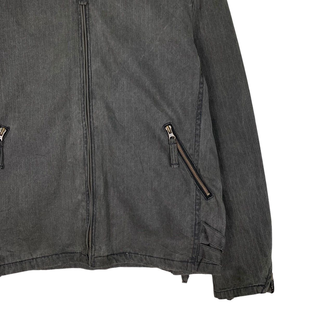 Japanese Brand MODERM Asymmetrical Sleeve Zipper Jacket #0934-C41 Size US M / EU 48-50 / 2 - 4 Thumbnail
