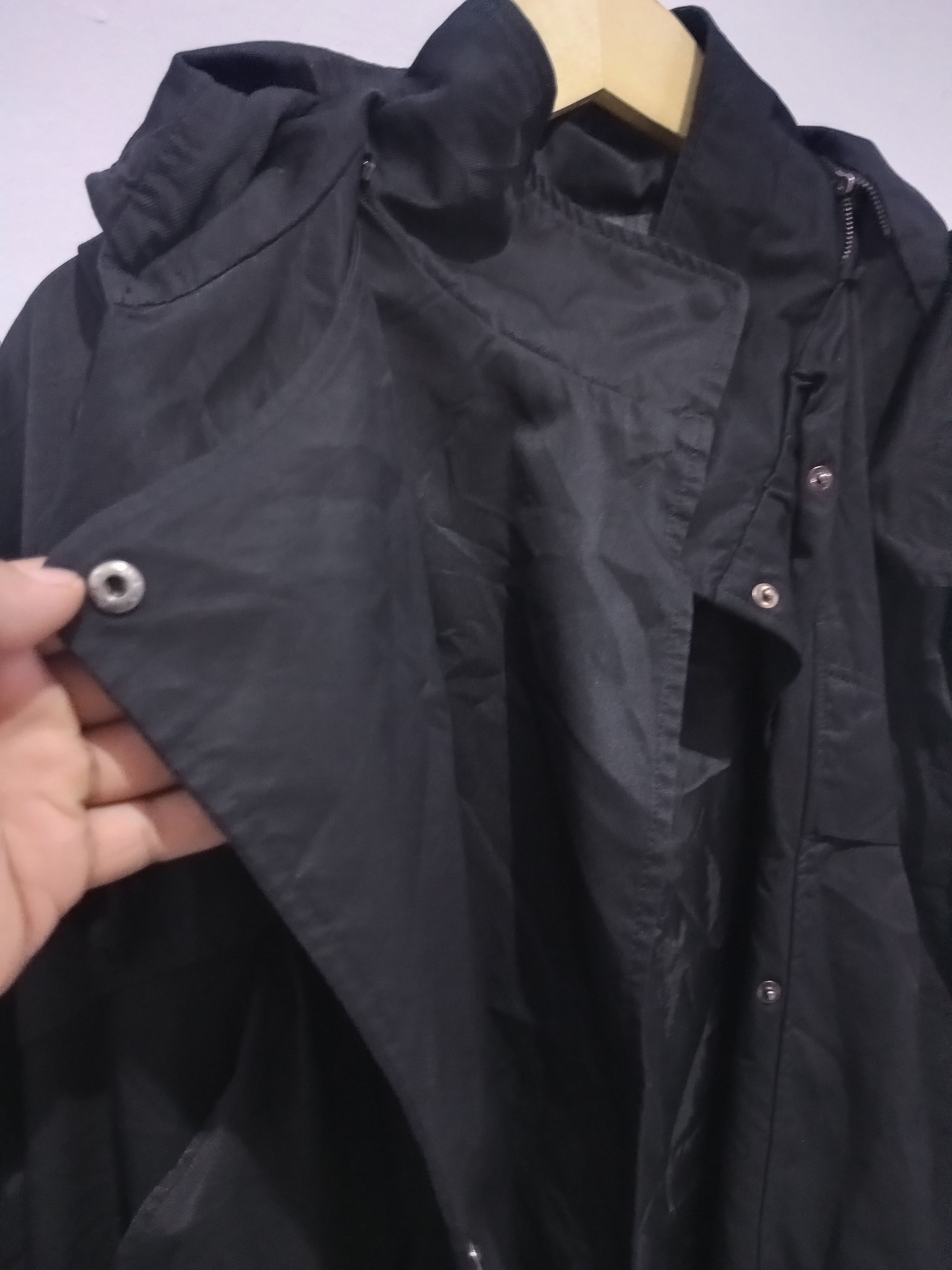 20471120 Vintage codes combine assymertic hoodie double layer parkas Size US L / EU 52-54 / 3 - 9 Thumbnail