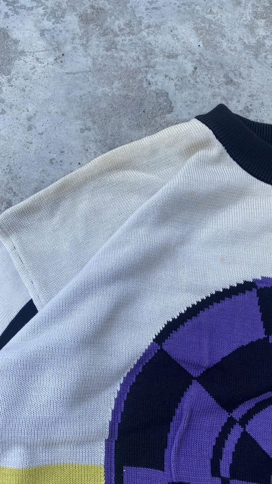 Designer × Vintage Pia Sports Ugly Knit Sweater 80s Size US L / EU 52-54 / 3 - 8 Thumbnail