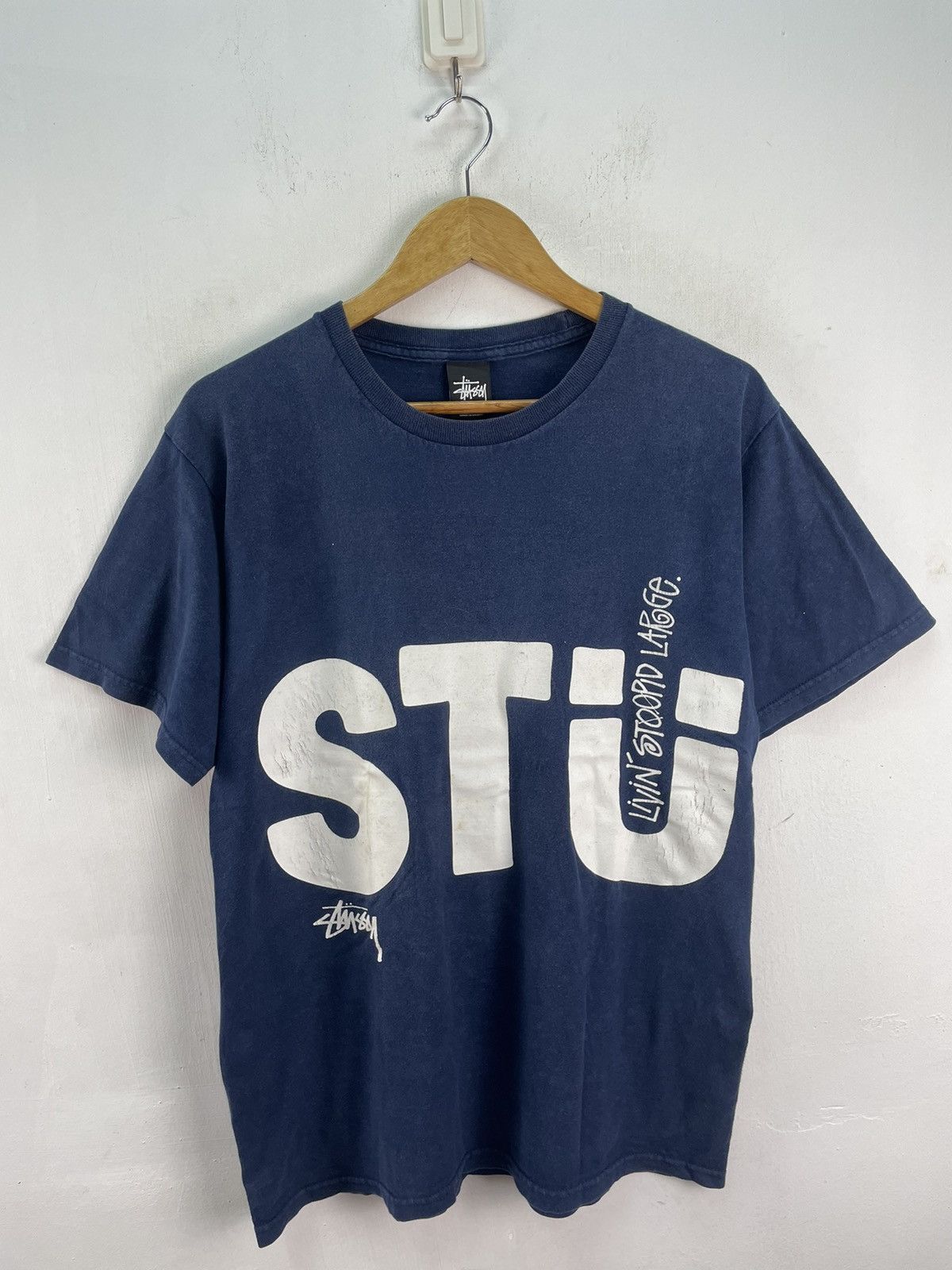 Vintage Y2K Stussy t shirt spellout OVP
