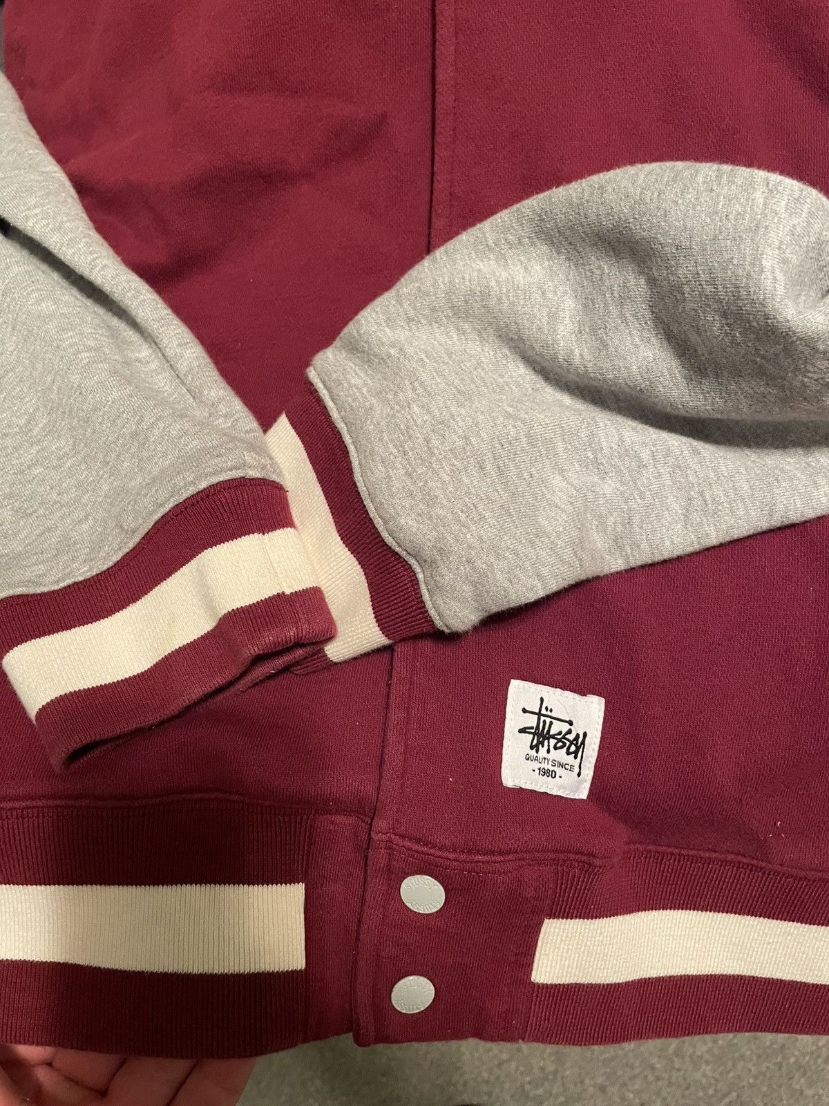 Stussy Ss link button up sweat Size US XL / EU 56 / 4 - 2 Thumbnail