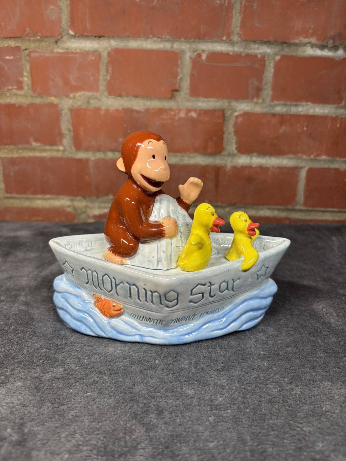 Other Vintage 90s Curious George Ceramic Windup Music Box Size ONE SIZE - 1 Thumbnail