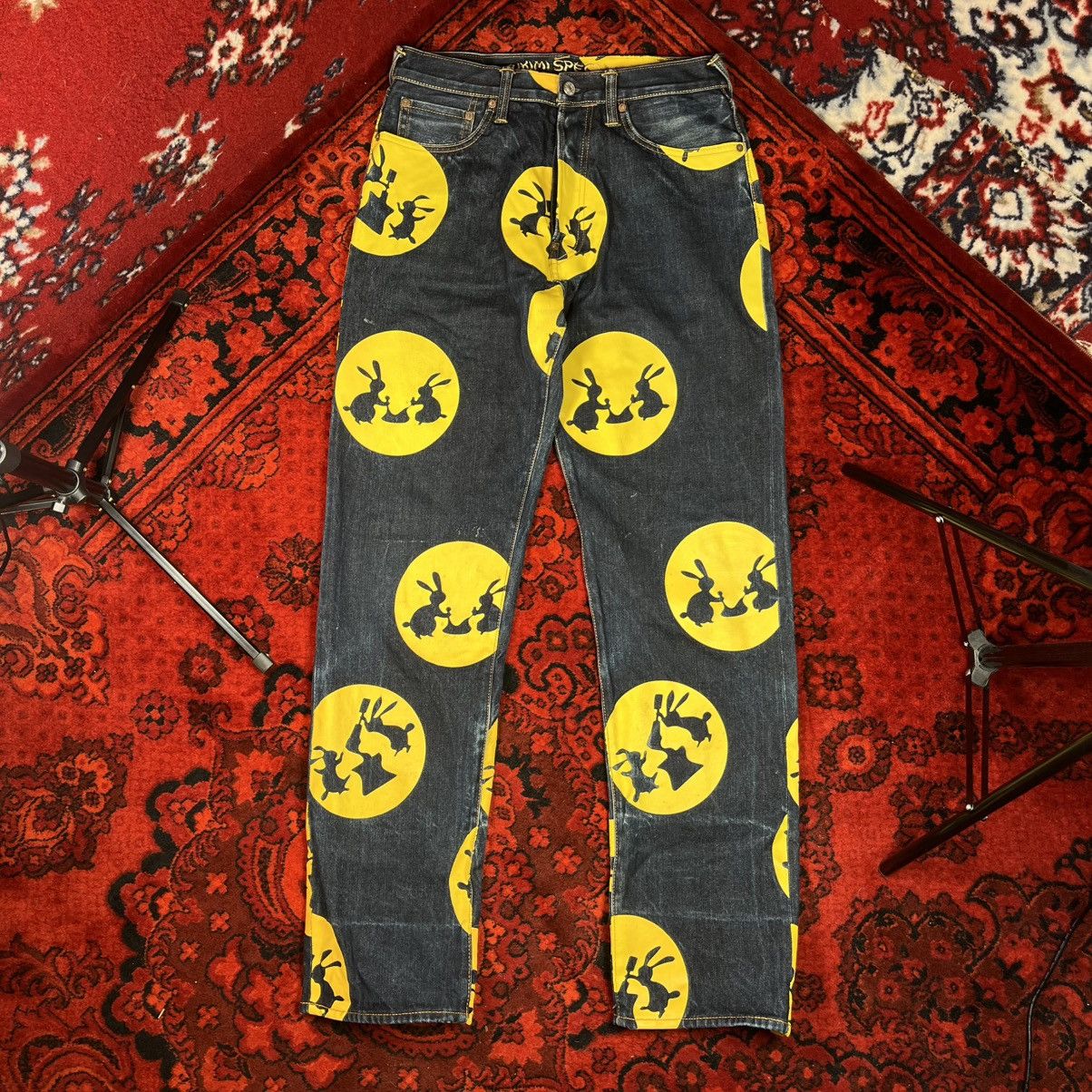 Evisu EVISU Jeans Japan Tukimi Tsukimi Special Rabbit Moon Print Size US 31 - 2 Thumbnail