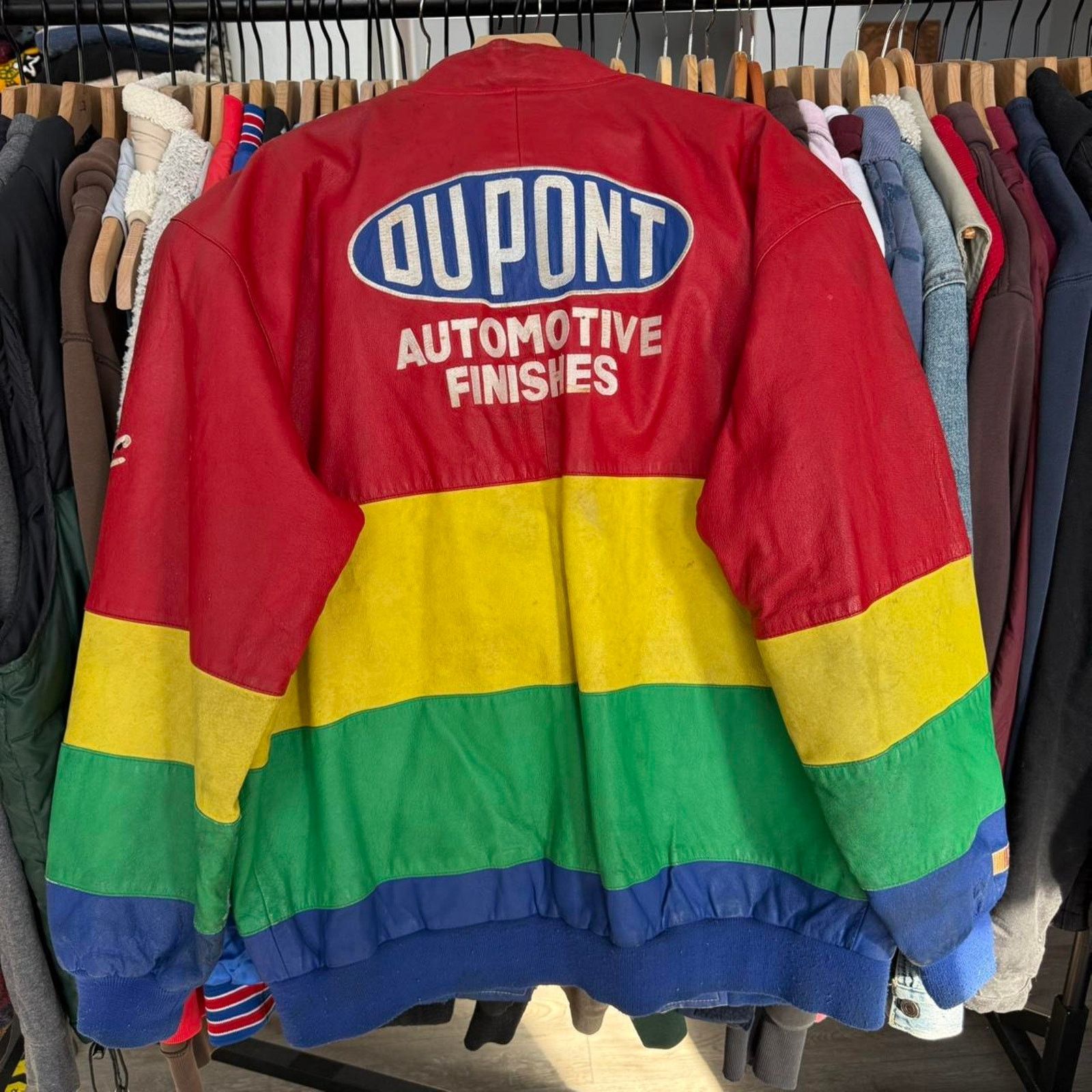 Chase Authentics Vintage 90s Dupont Leather Racing Jacket on Chase Tag Size US XXL / EU 58 / 5 - 7 Thumbnail