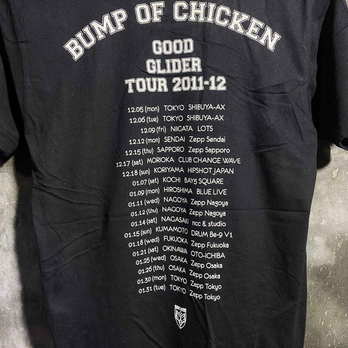 Band Tees × Japanese Brand BUMP OF CHICKEN GOOD GLIDER TOUR 2011-2012 Size US M / EU 48-50 / 2 - 4 Thumbnail