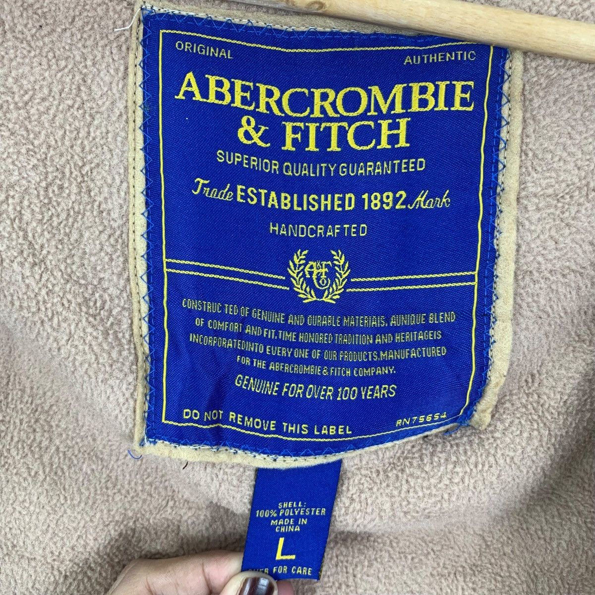 Abercrombie & Fitch ABERCROMBIE & FITCH Retro X Bulky Sherpa Fleece Zipper Size US L / EU 52-54 / 3 - 10 Thumbnail