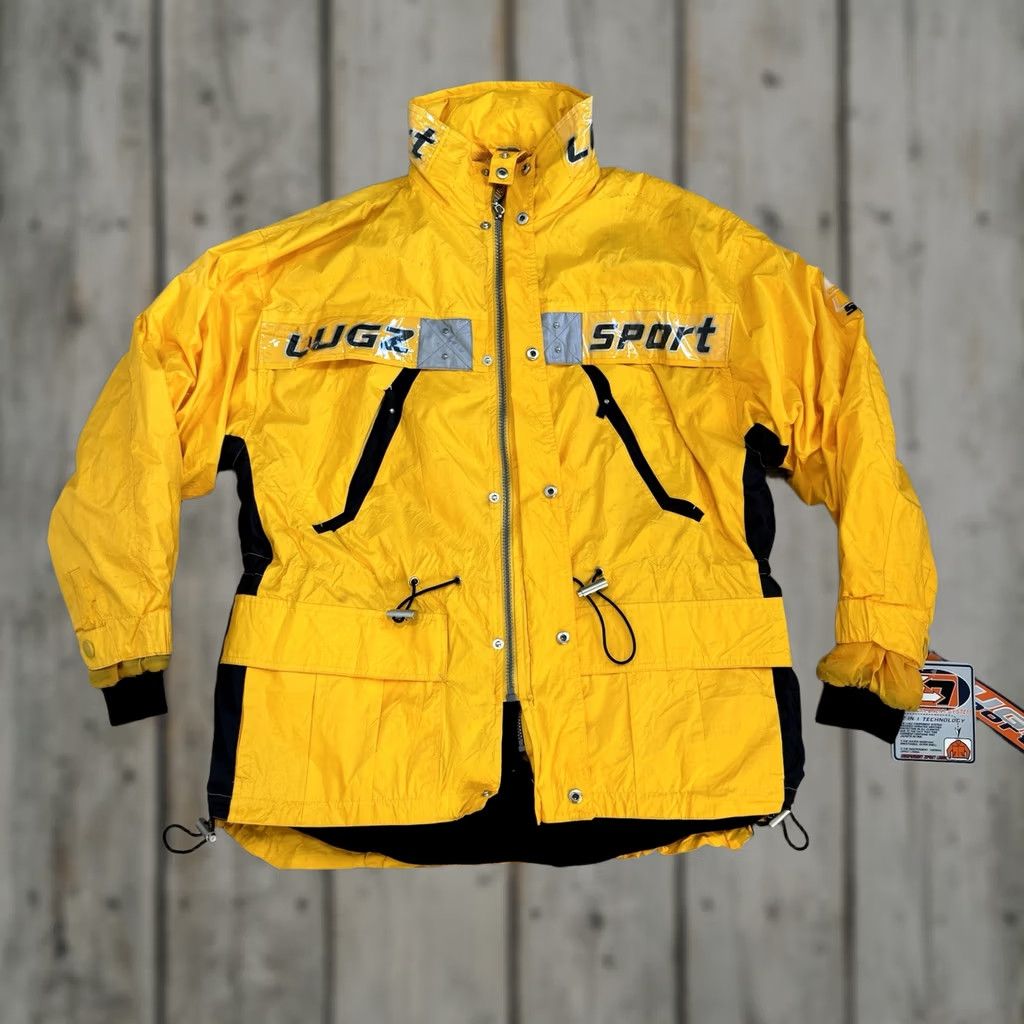 Lugz VINTAGE Lugz Sport Parka Jacket 2 In 1 Tech Insulated Nylon Yellow Men L Parka Sports 90s Size US L / EU 52-54 / 3 - 1 Thumbnail