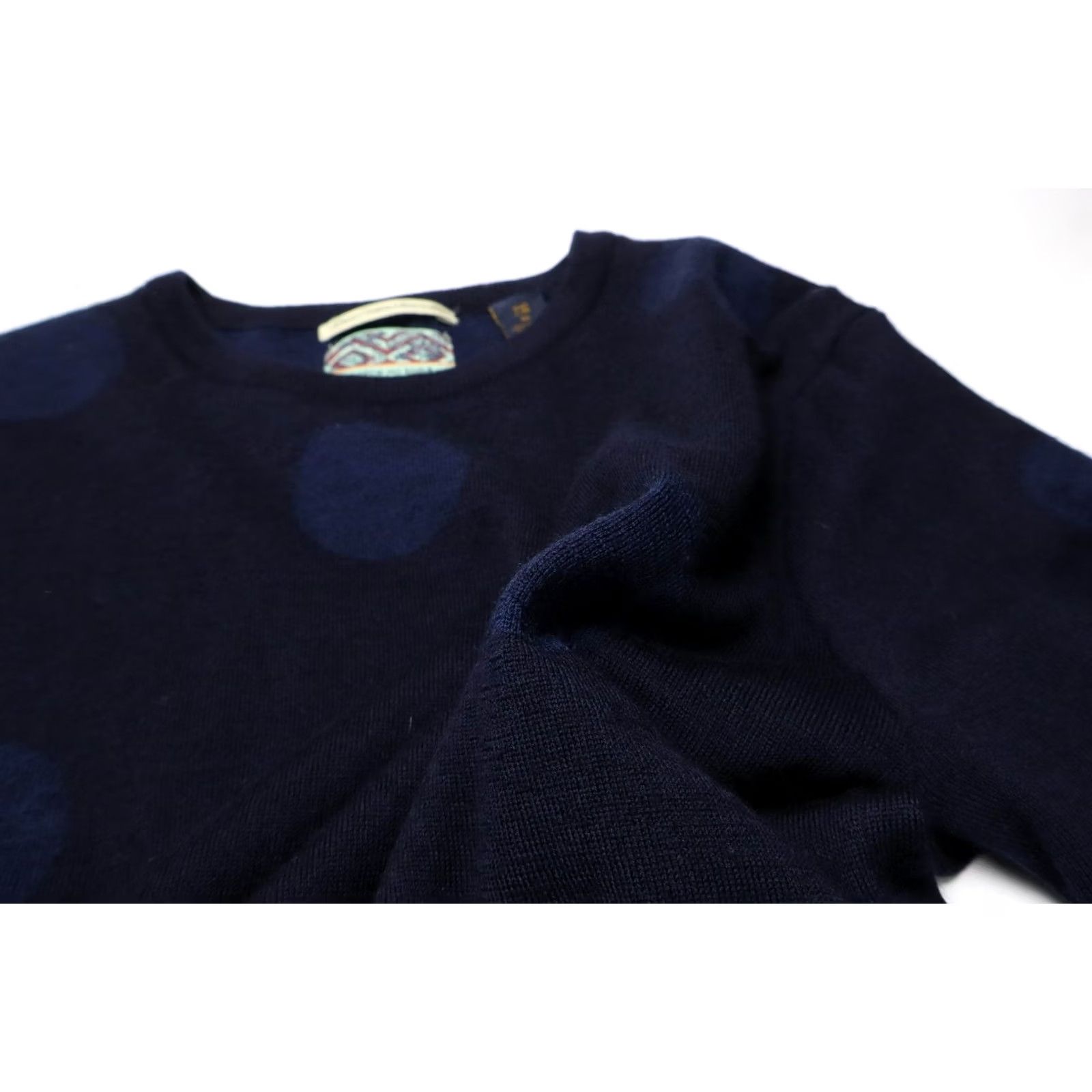 Scotch & Soda SCOTCH & SODA Jumper Men's MEDIUM Blue Pure Merino Wool Crew Neck Patterned Size US M / EU 48-50 / 2 - 6 Thumbnail