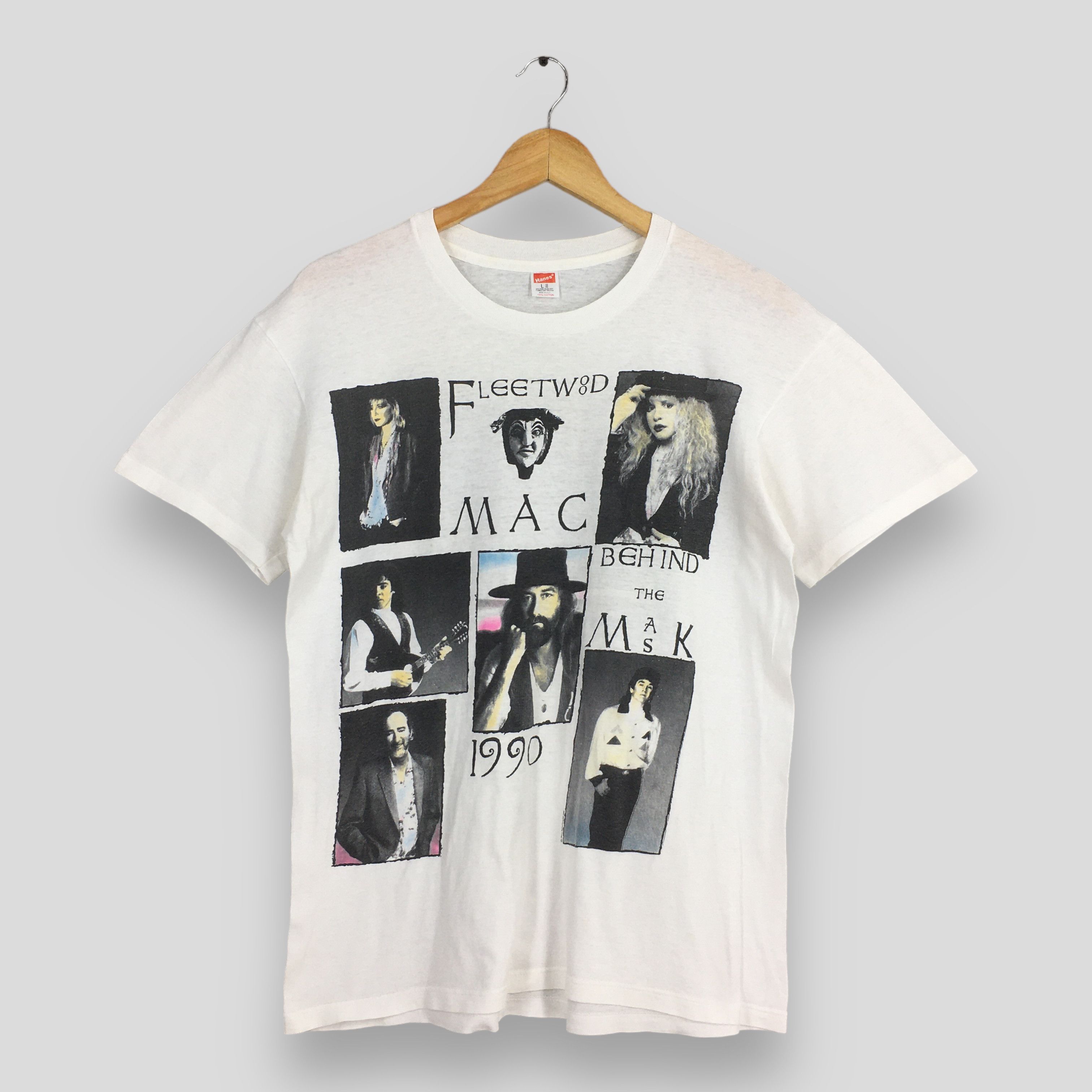 Band Tees × Vintage Vintage 90 Fleetwood Mac Line Up Band White T shirt Large Size US L / EU 52-54 / 3 - 1 Thumbnail