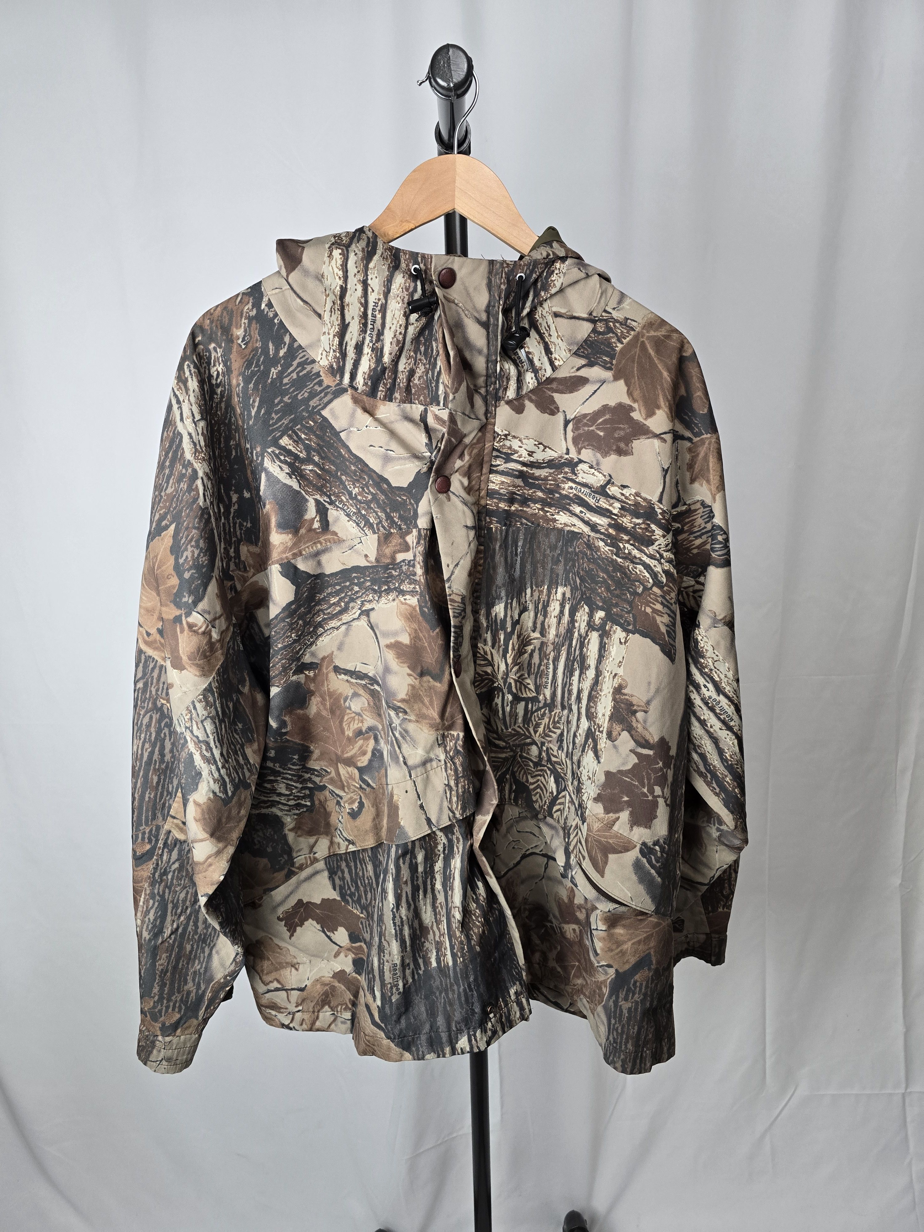 Cabelas RealTree Camo Hooded Gortex Jacket Size US XL / EU 56 / 4 - 1 Thumbnail
