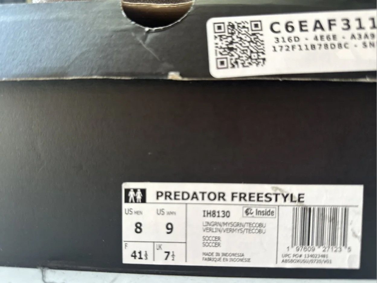 Adidas Adidas Predator Freestyle Size US 8 / EU 41 - 6 Thumbnail