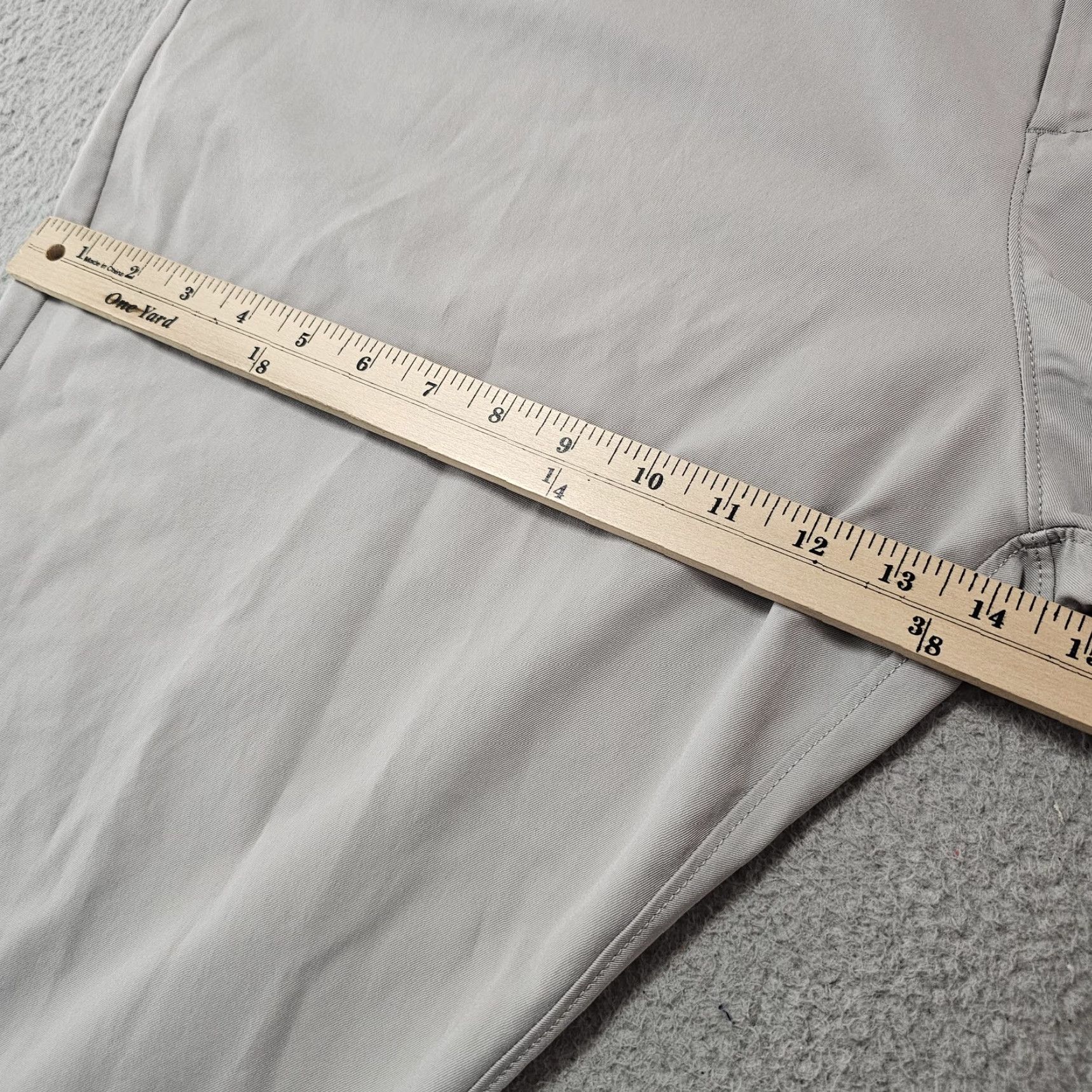 Vintage Public Rec Pants Mens 42x25 Grey Lightweight Stretch Performance Polyester Golf Pants Mens Gray Lightweight Stretch Polyester Golf Regular Fit 42x25 Size US 42 / EU 58 - 5 Thumbnail