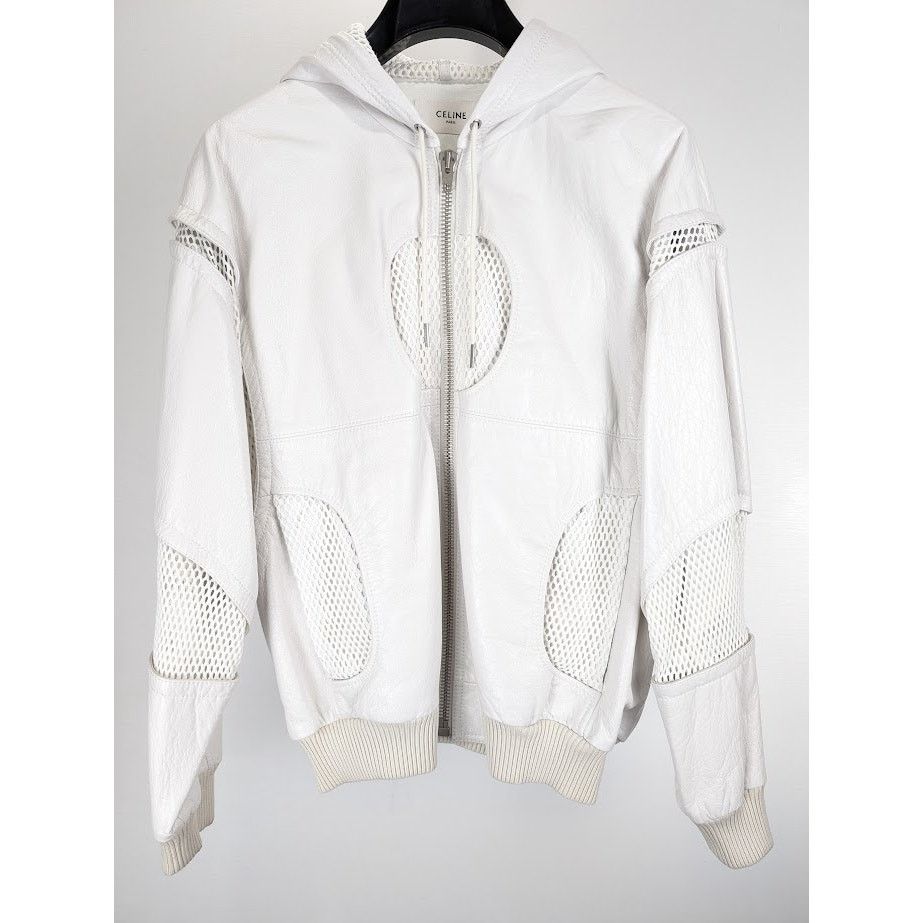 Celine o1rshd1 Oversize Blouson in White Size US M / EU 48-50 / 2 - 2 Thumbnail
