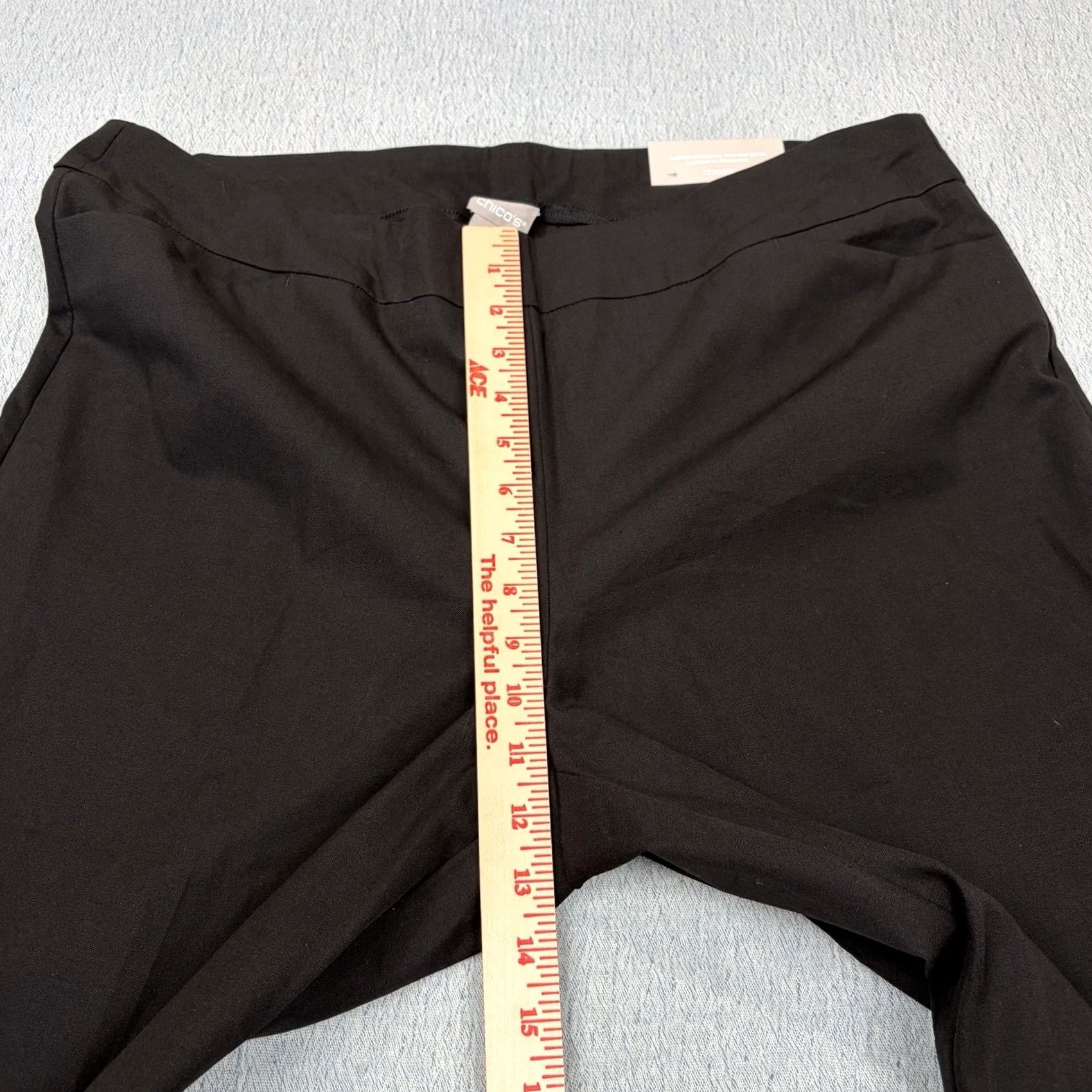 Vintage Chico'S Womens Secret Bootcut Pants Black Flat Front Trousers - NWT Size 38" / US 16 / IT 52 - 2 Thumbnail