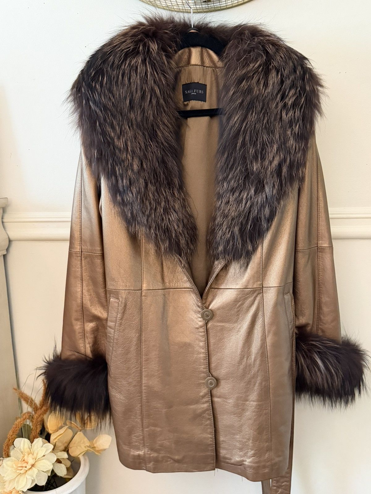 Sagafurs SAGA FOX FUR COAT VINTAGE Size S / US 4 / IT 40 - 6 Thumbnail