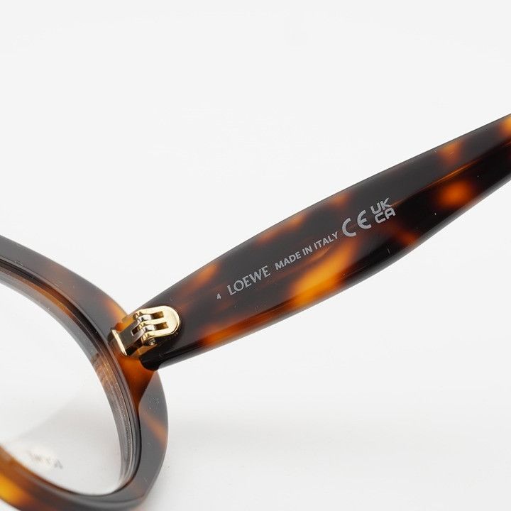 Loewe Loewe LW50088I 052 Eyeglasses Dark Havana 52mm Cat Eye Frame Size ONE SIZE - 9 Thumbnail