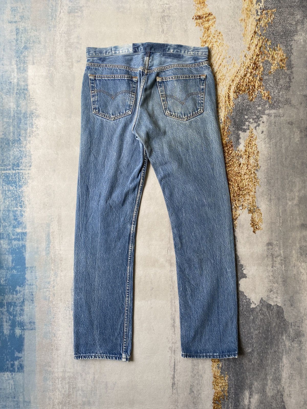 Levi's × Vintage 1990s - Levi’s 501 X The Garment Reconstruct Denim Size US 32 / EU 48 - 4 Thumbnail