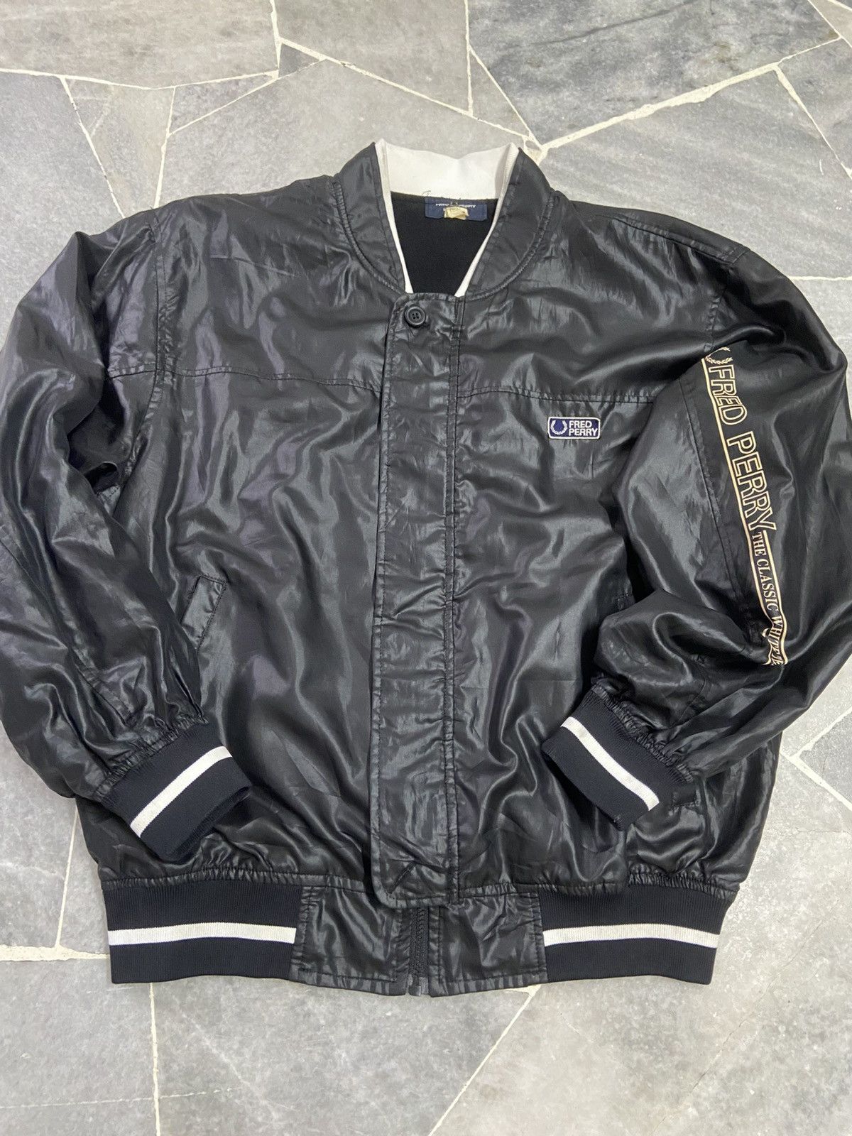 Fred Perry Vintage Fred Perry Black Nylon Jackat Size US M / EU 48-50 / 2 - 7 Thumbnail