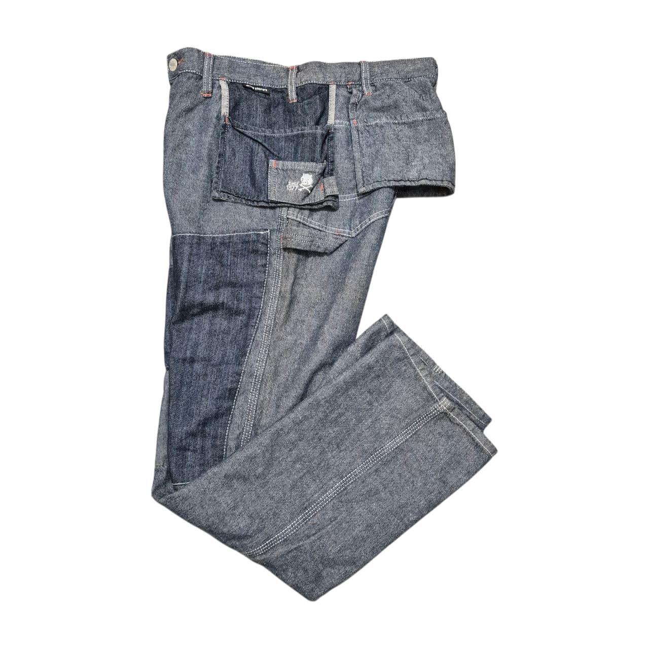 Japanese Brand Nice design patch work denim pants Size US 32 / EU 48 - 2 Thumbnail
