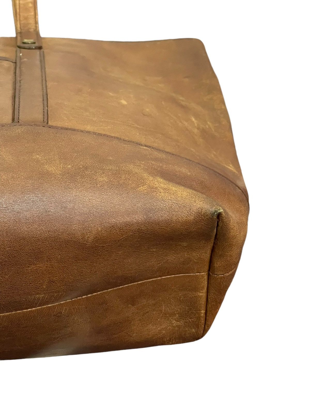 Genuine Leather Full Leather Patina Unknown Japan Tote Shoulder Bag 1🟩2 Size ONE SIZE - 7 Thumbnail