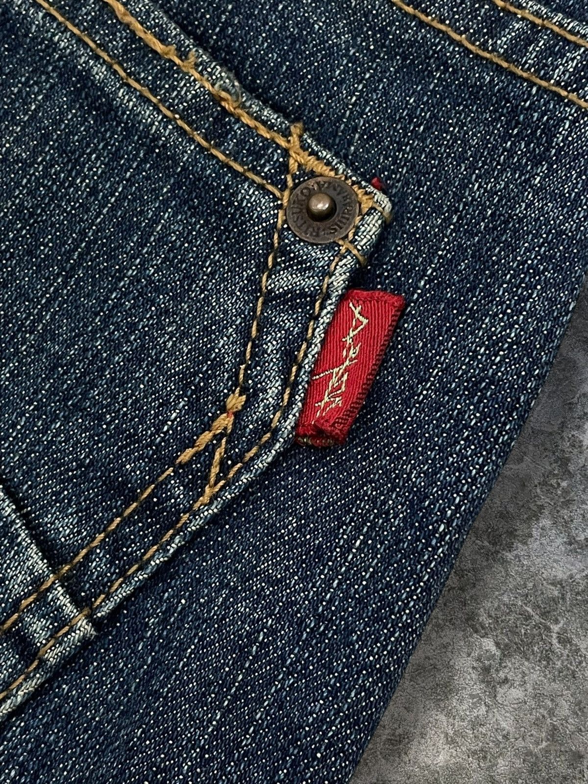 Tornado Mart Vintage Japan Designer 90’s Ritsuko Shirahama Flared Denim Size US 28 / EU 44 - 12 Thumbnail