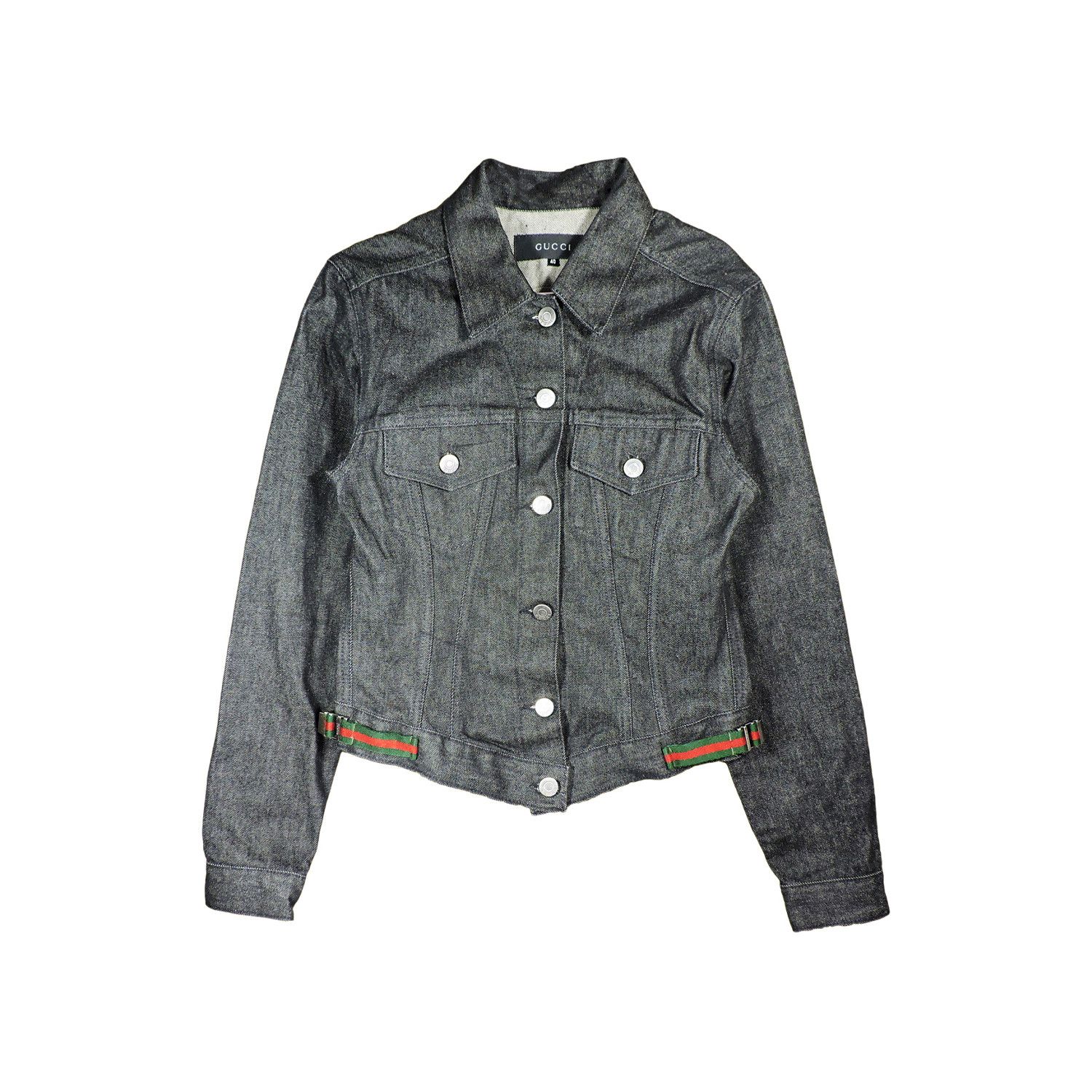 Gucci GUCCI BY TOM FORD BLACK DENIM JACKET Size M / US 6-8 / IT 42-44 - 1 Thumbnail