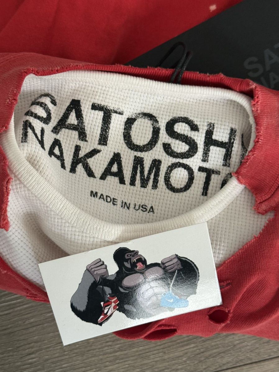 Satoshi Nakamoto Satoshi Nakamoto Luke T-Shirt Thermal Red Size US L / EU 52-54 / 3 - 7 Thumbnail