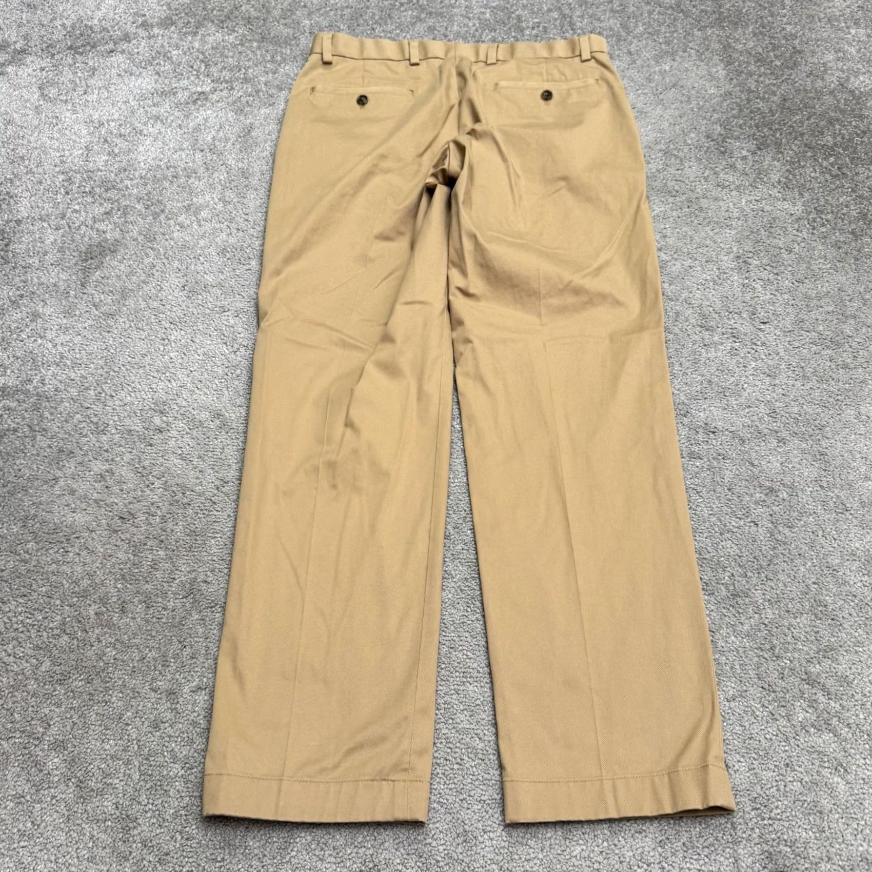 Brooks Brothers Brooks Brothers Advantage Milano Chino Pants Mens 33x30 Brown Straight Leg Chino Khaki Size US 33 - 2 Thumbnail
