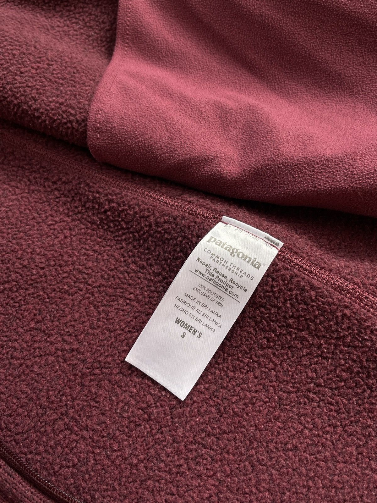 Patagonia Patagonia Women’s Fleece Hoodie Jacket Burgundy Size S Size S / US 4 / IT 40 - 8 Thumbnail