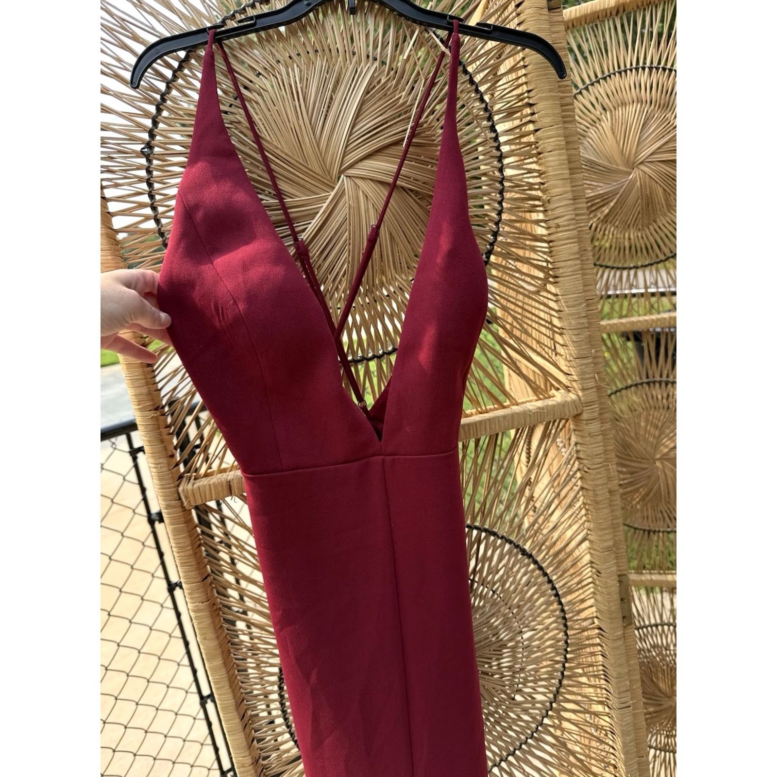 Vintage Lovers + Friends Pinot Noir Long Evening Gown Red A-Line Ball Maxi Large New With Tags Women Dress Party/Cocktail Size L / US 10 / IT 46 - 7 Thumbnail