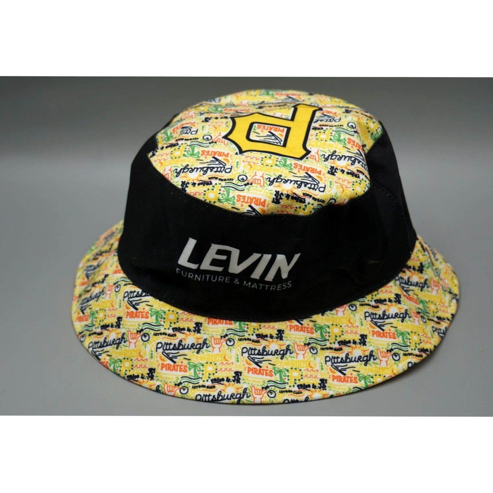 MLB MLB Pittsburgh Pirates Bucket Hat Yellow Black Reversible Unisex Adults One Size SGA Promo Size ONE SIZE - 2 Thumbnail
