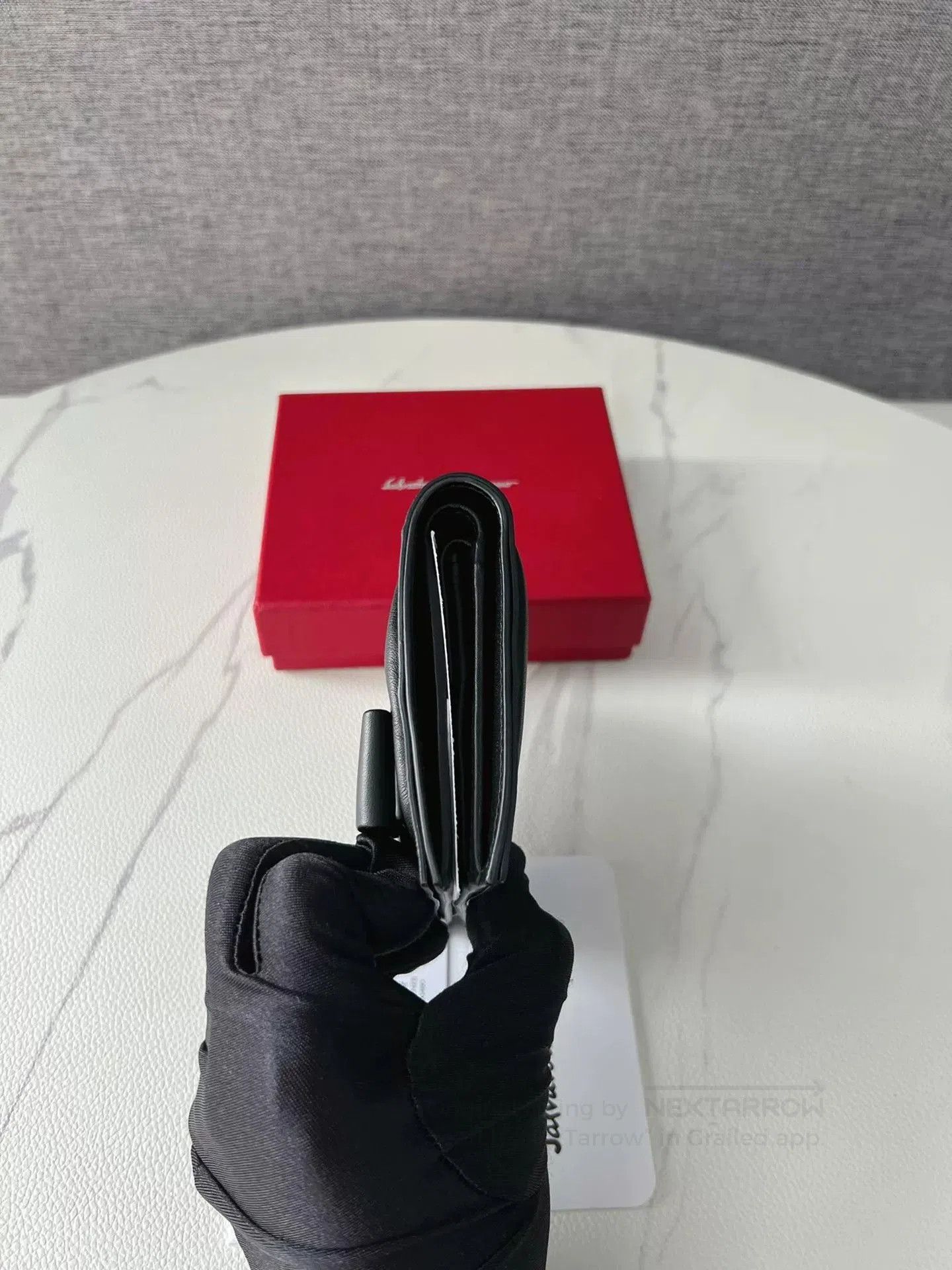Salvatore Ferragamo Ferragamo Black Bow Short Wallet. Size ONE SIZE - 3 Thumbnail