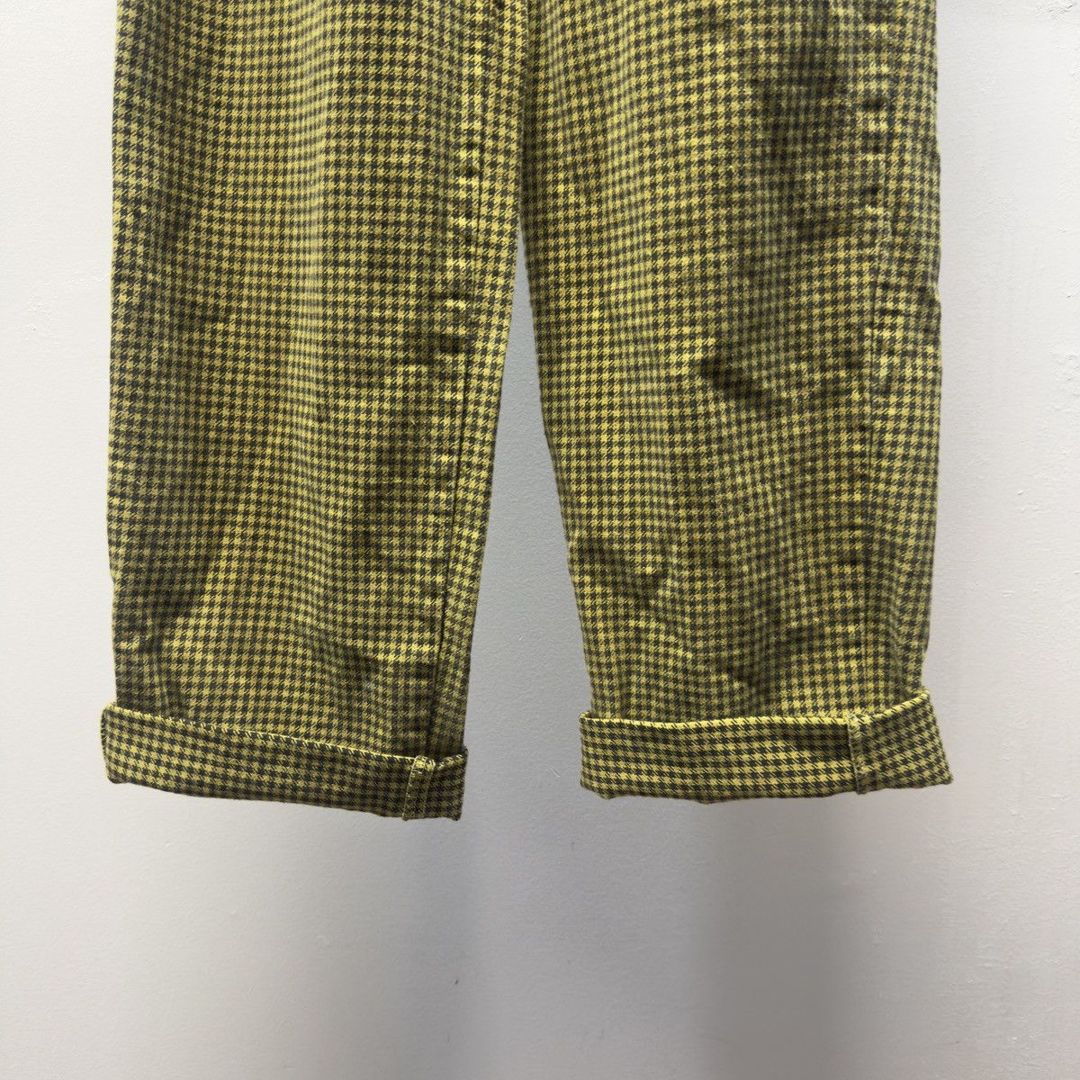 Vintage Vintage Green Checkered Trouser Pants ERD Grunge Chrome Size 26" / US 2 / IT 38 - 5 Thumbnail