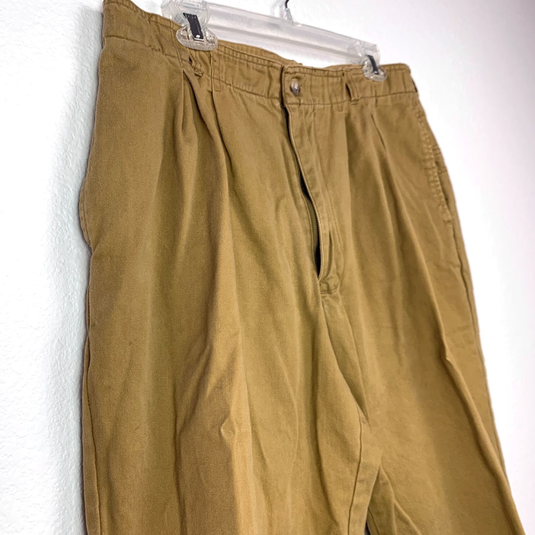 Vintage VINTAGE US1 Basic System Khaki Mens Pants Size 36 1990s Size US 36 / EU 52 - 2 Thumbnail