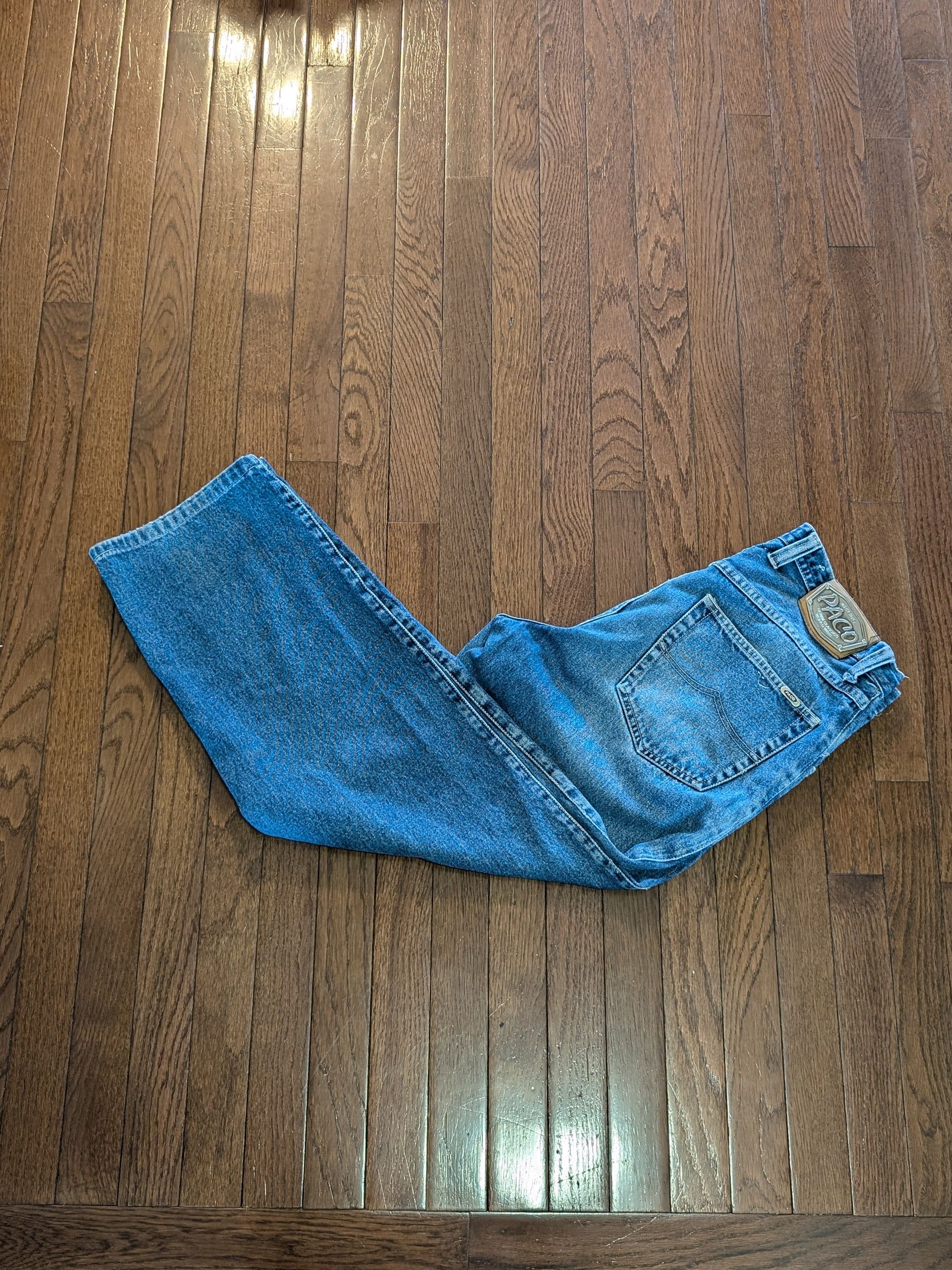 Mecca 90's Vintage Paco Sport Blue Jeans - Size: 34x28 Size US 34 / EU 50 - 2 Thumbnail