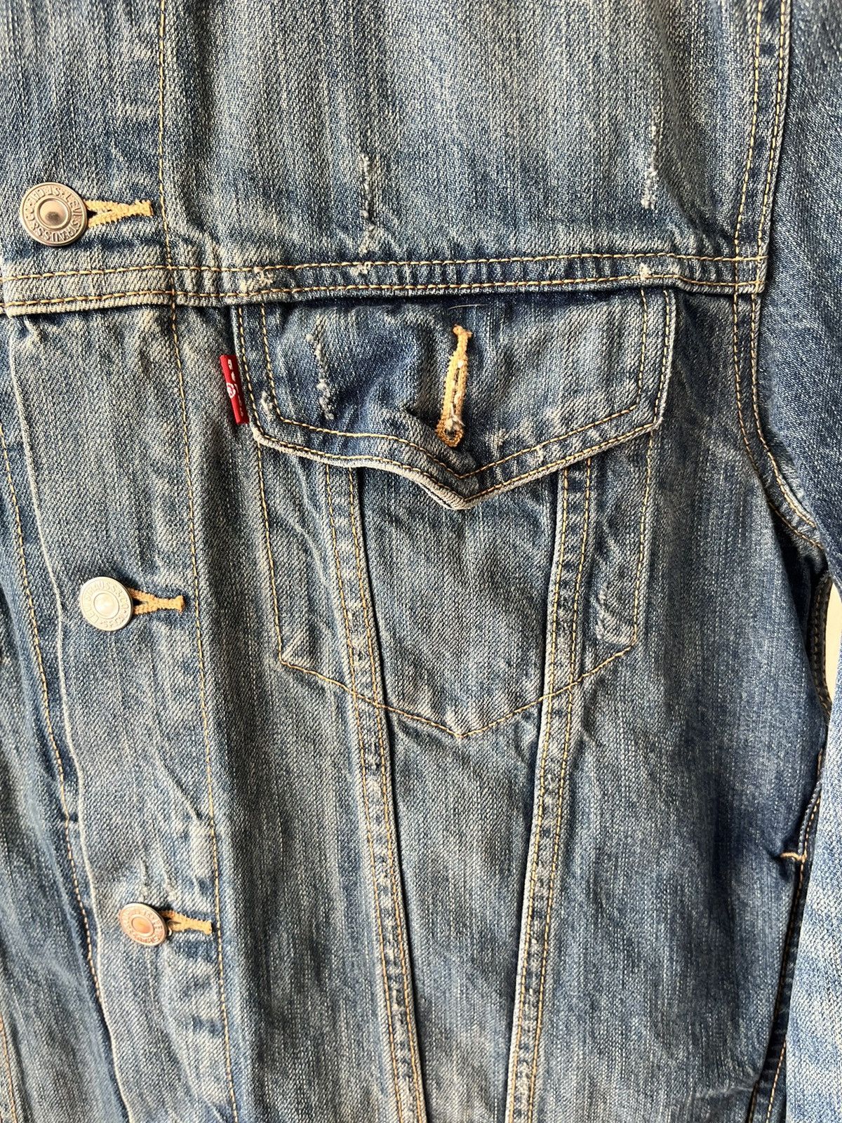 Levi's Grunge Denim Levi Jacket Medium Size US M / EU 48-50 / 2 - 5 Thumbnail