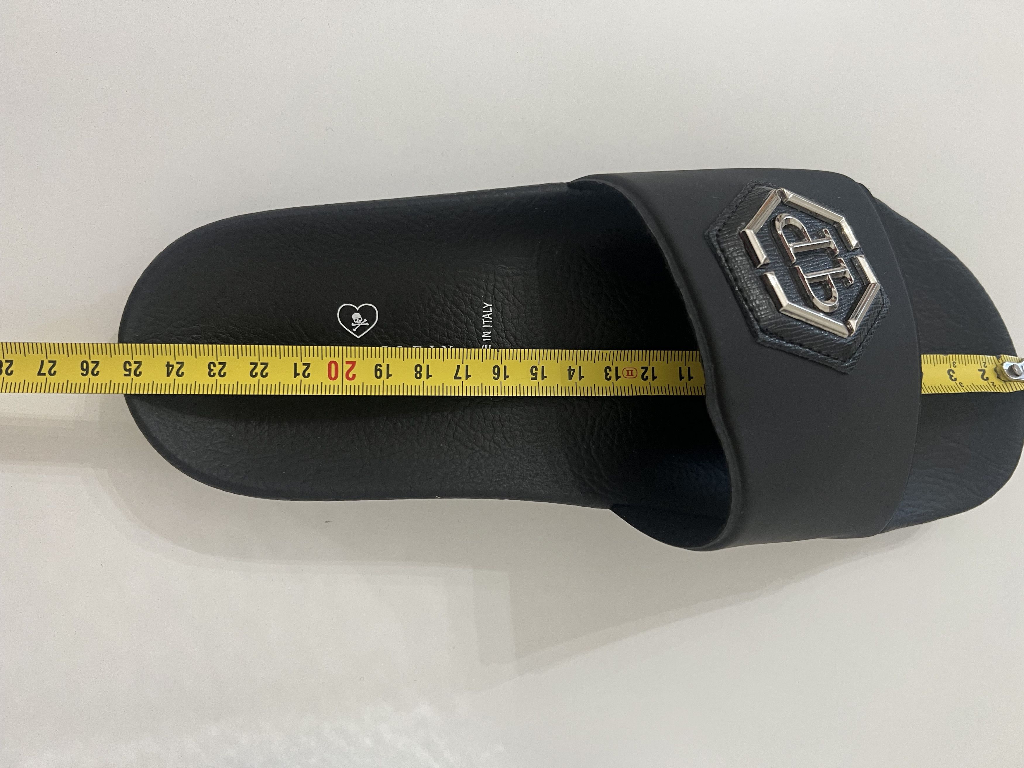 Philipp Plein Philipp Plein - Slides Sandals with Logo Plaque, Size 39 EU Size US 9 / IT 39 - 6 Thumbnail