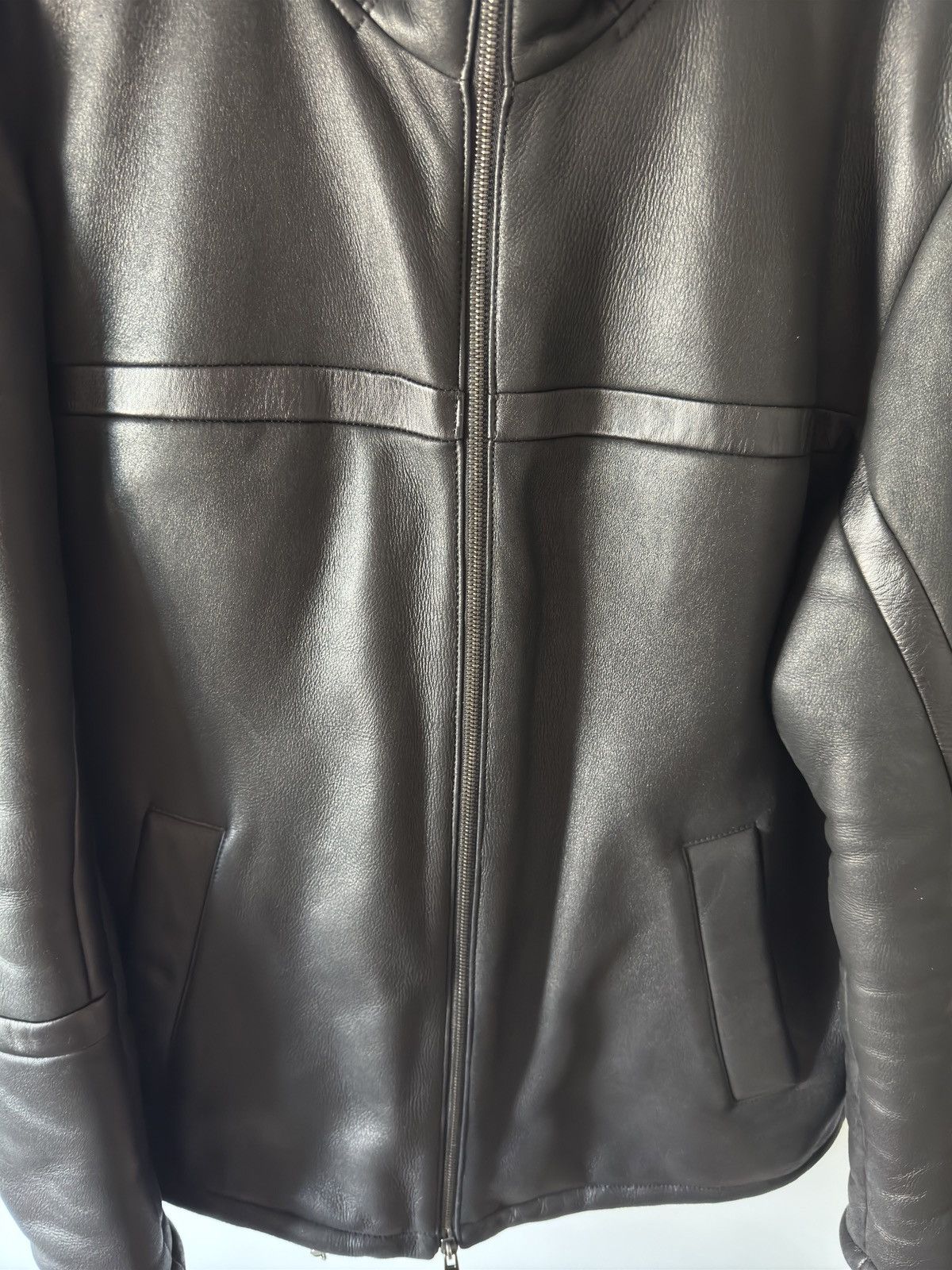 Prada Prada Shearling Hooded Leather Jacket Size US M / EU 48-50 / 2 - 3 Thumbnail