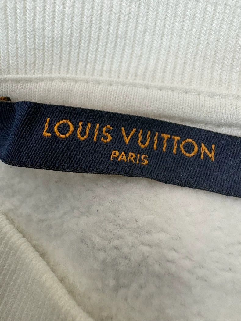 Louis Vuitton Checkered Sweatshirt in White Green -2505
