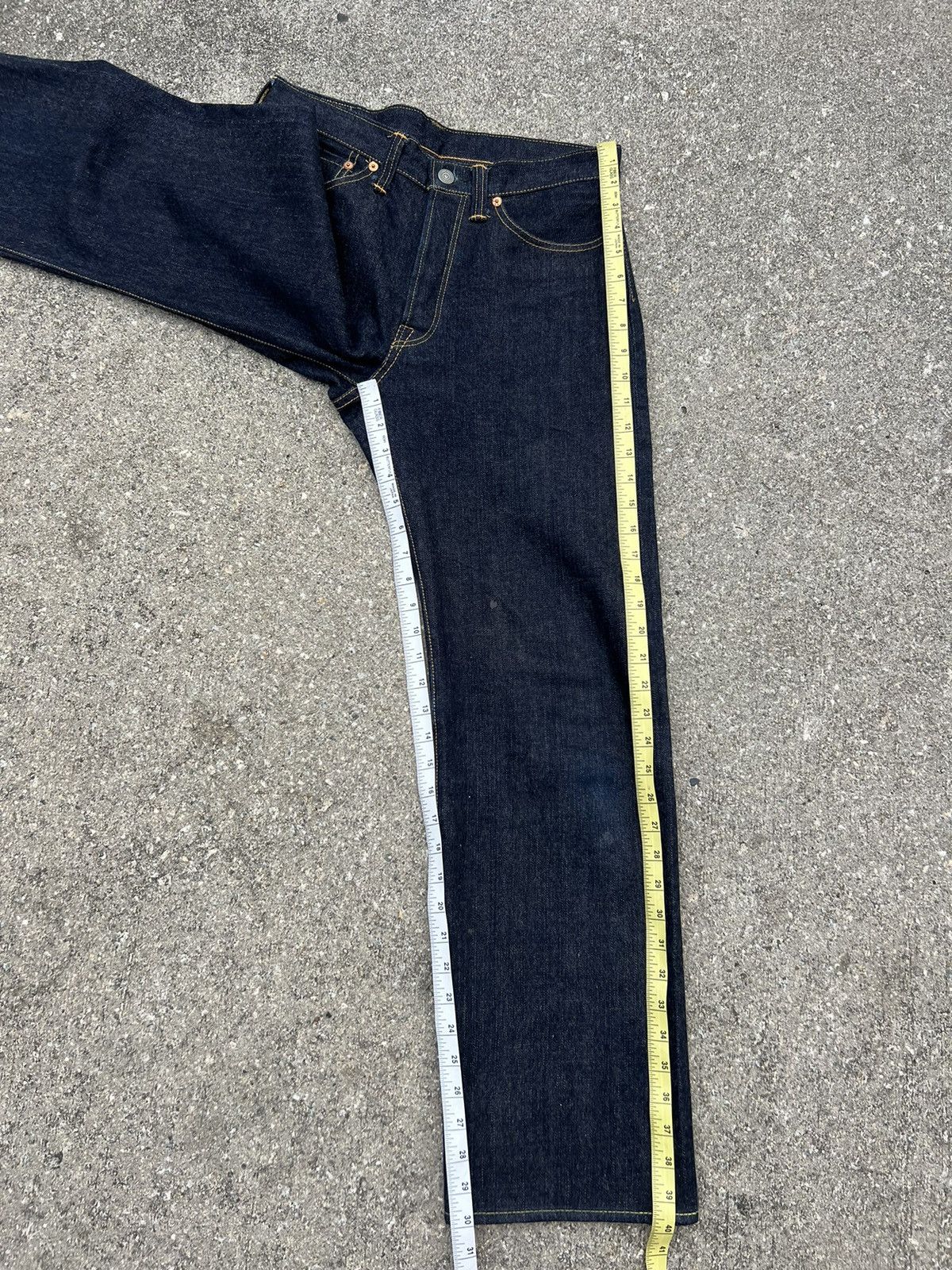 The Flat Head The Flat Head Googies G35 Dark Blue Denim Selvedge Jeans Size US 30 / EU 46 - 5 Thumbnail