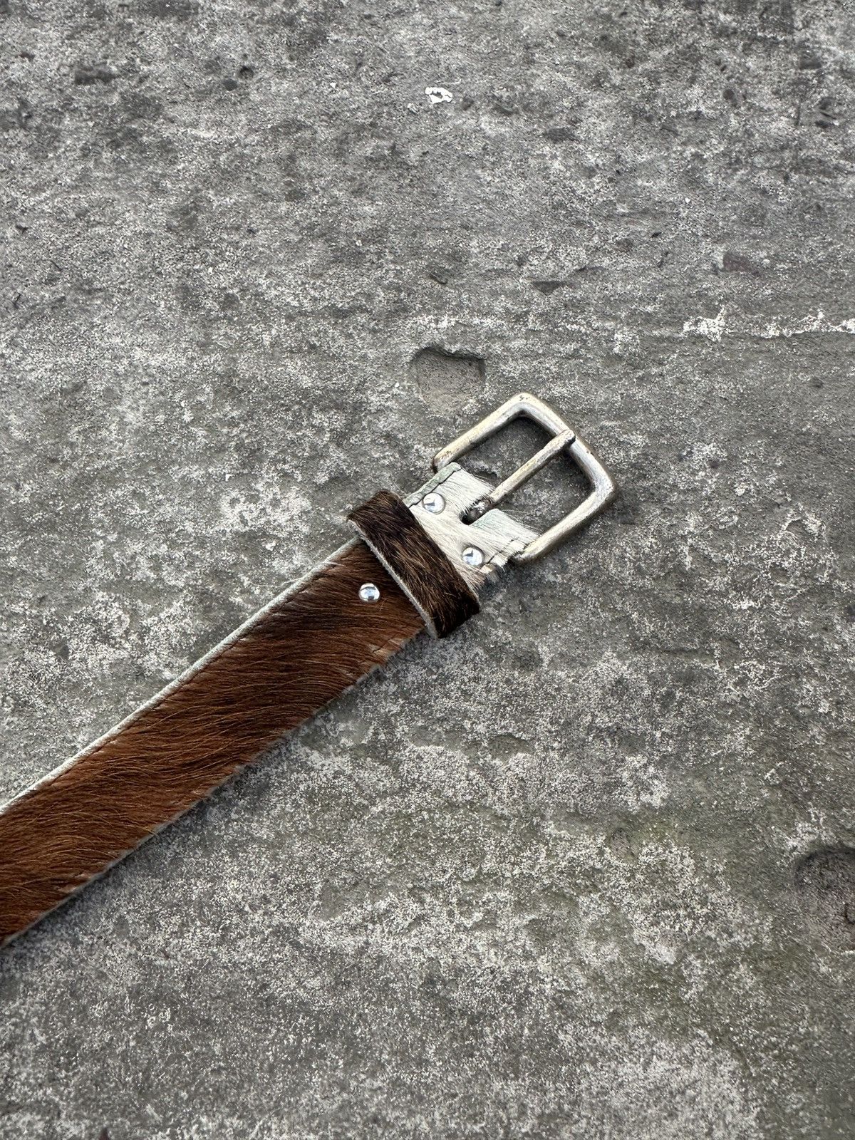 Cowboy Equipment Y2K Vintage Fur Cowboy Leather Belts Streetwear Avant Garden Size ONE SIZE - 2 Thumbnail
