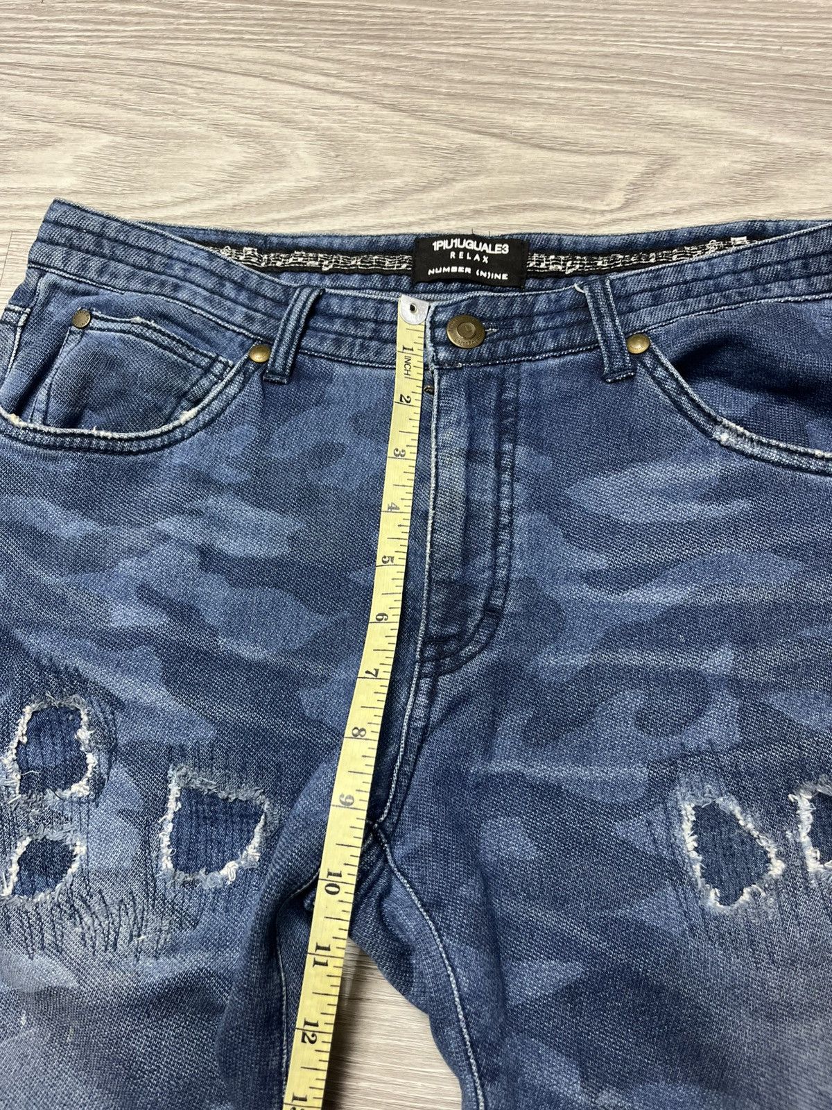Number (N)ine Number Nine x 1PIU1UGUALE3 Distressed Pants Size US 32 / EU 48 - 9 Thumbnail
