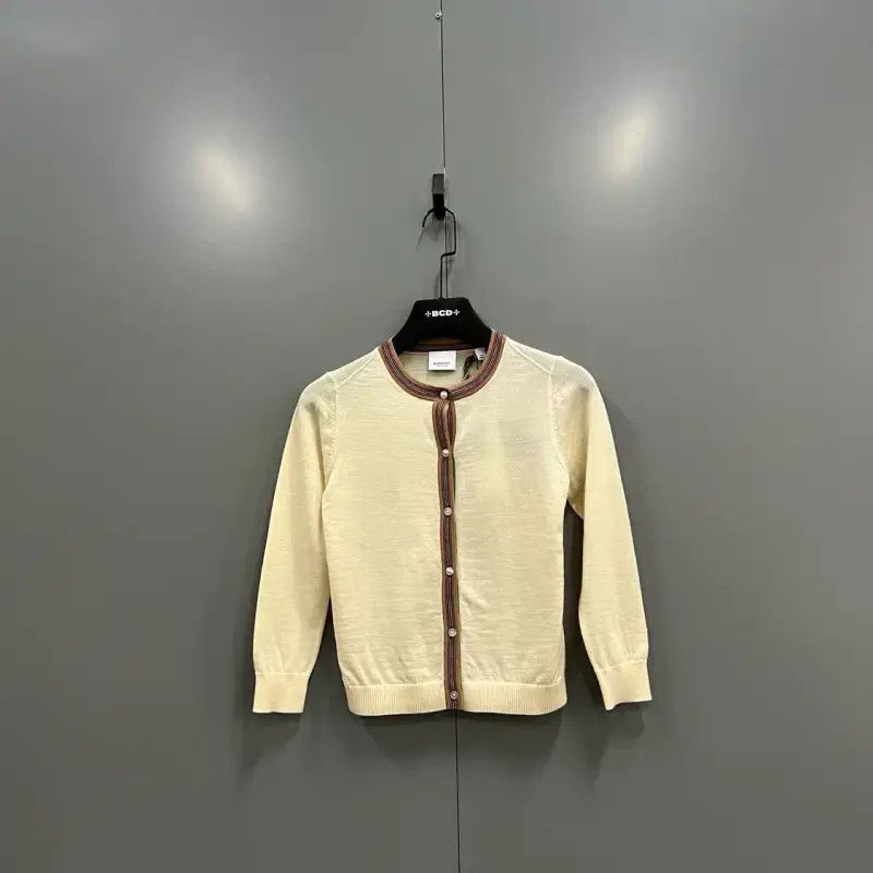 Burberry Burberry Ivory Wool Long Sleeve Knitwear Size ONE SIZE - 1 Thumbnail